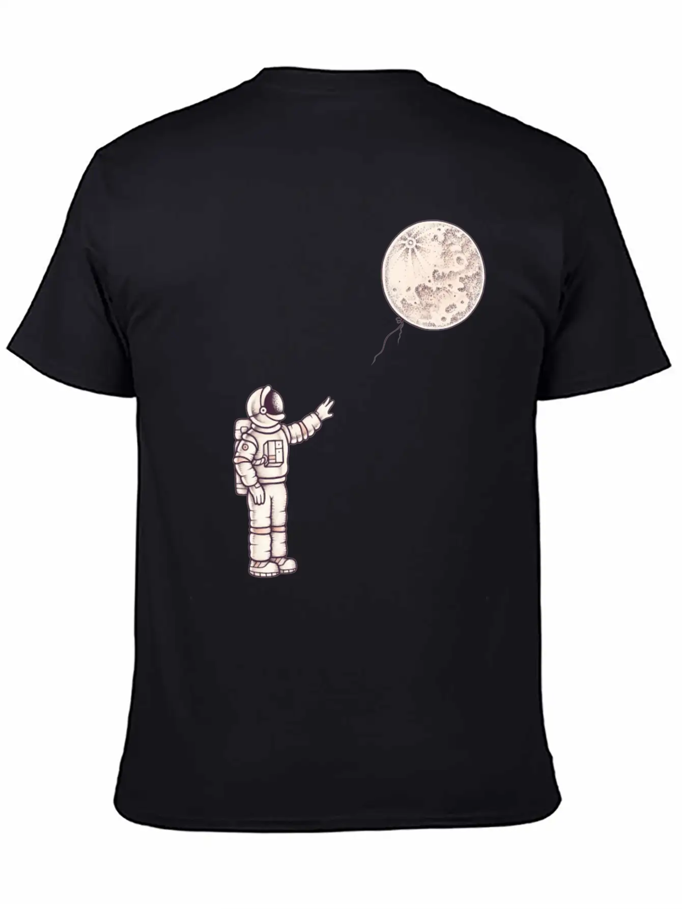 Astronaut With The Moon Unisex Casual T-Shirt – Clean Design For Daily Comfort