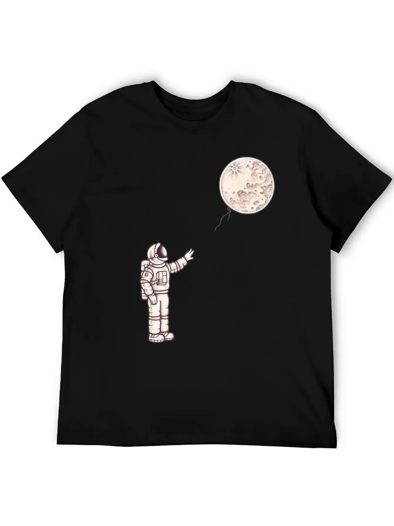 Astronaut With The Moon Unisex Casual T-Shirt – Clean Design For Daily Comfort