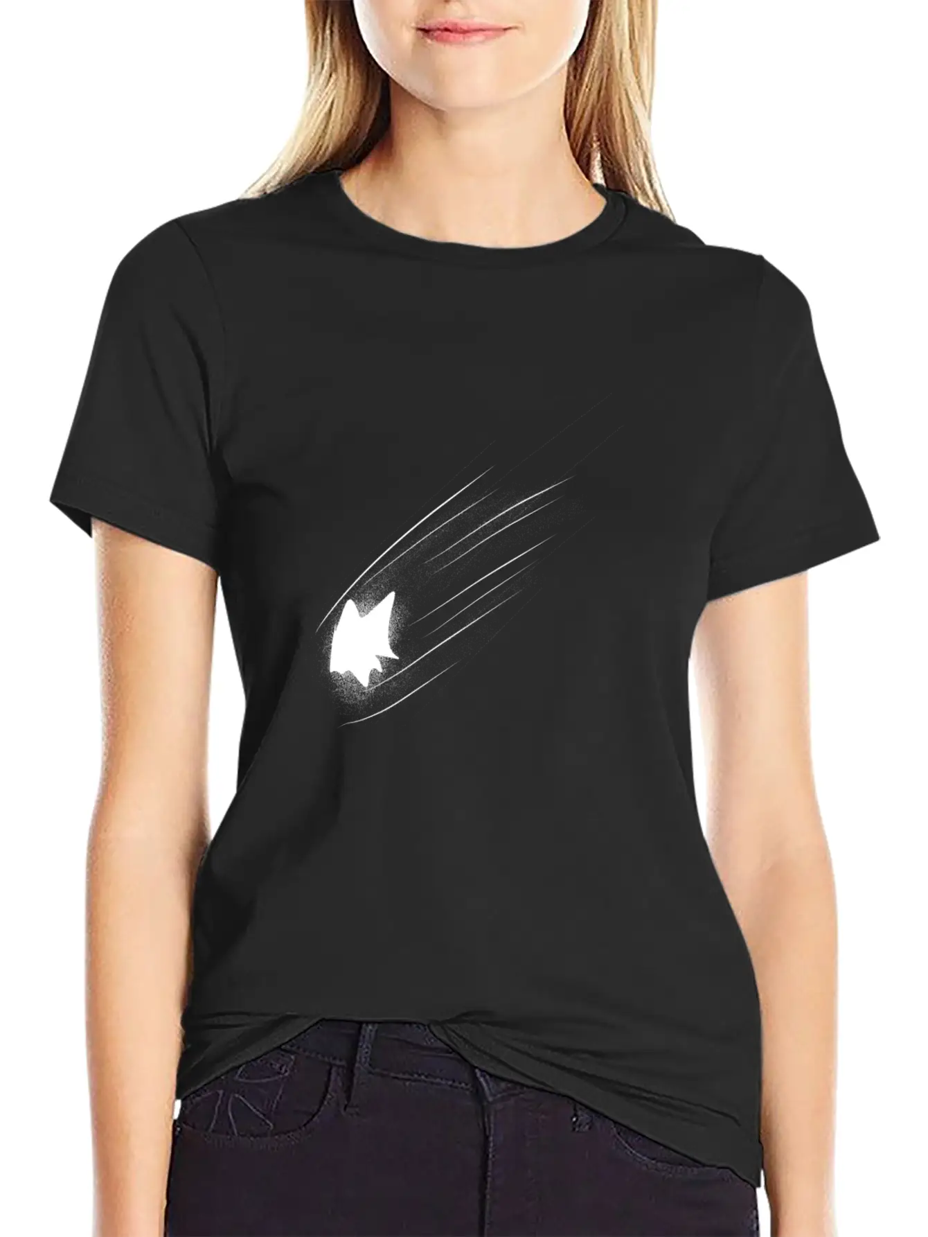 Astronomy Shooting Star Meteorite Stylish Everyday T-Shirt – Unisex Basic Cotton Tee