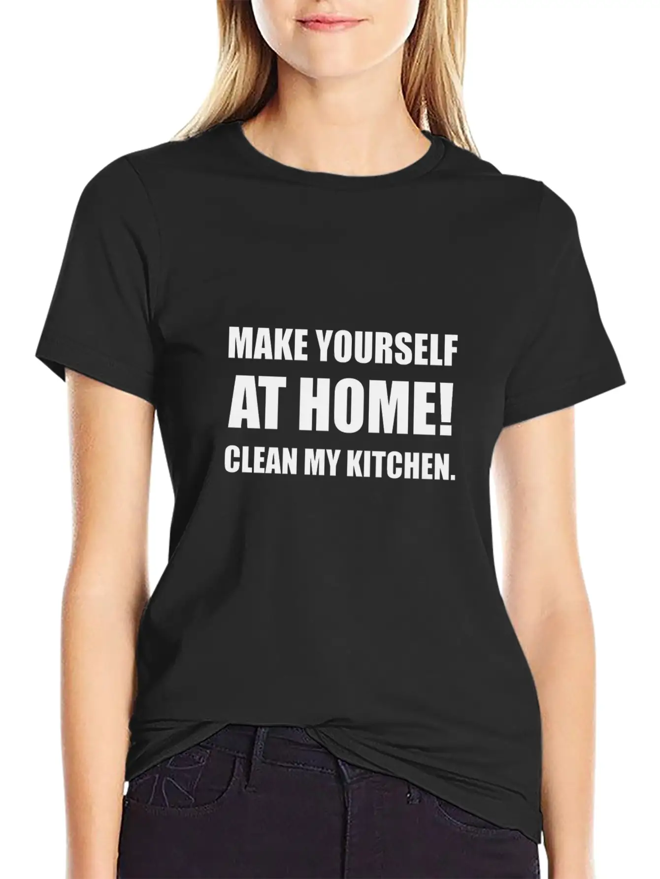 At Home Clean My Kitchen Stylish Everyday T-Shirt – Unisex Basic Cotton Tee