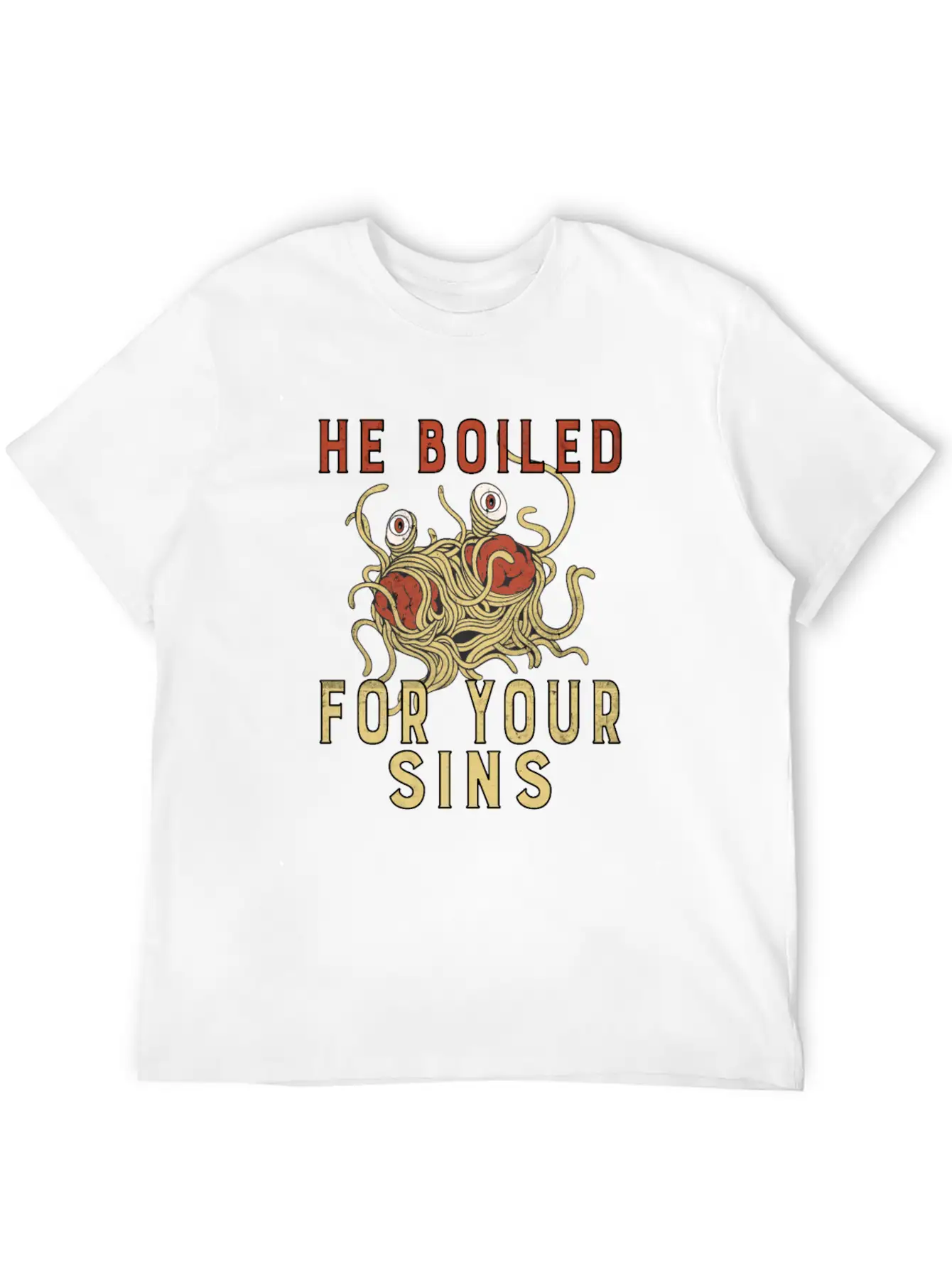 Atheist Atheism Flying Spaghetti Pastafarianism Classic Cotton Tee – Unisex Comfort For Any Season