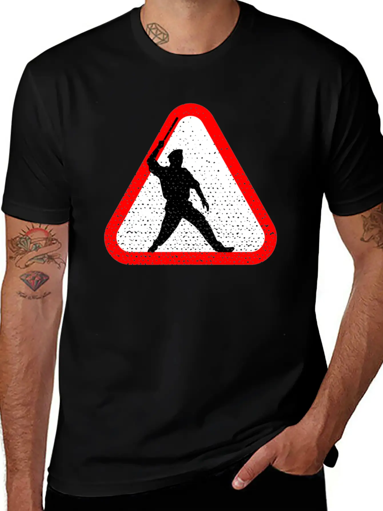 Attention Policeman Stylish Everyday T-Shirt – Unisex Basic Cotton Tee