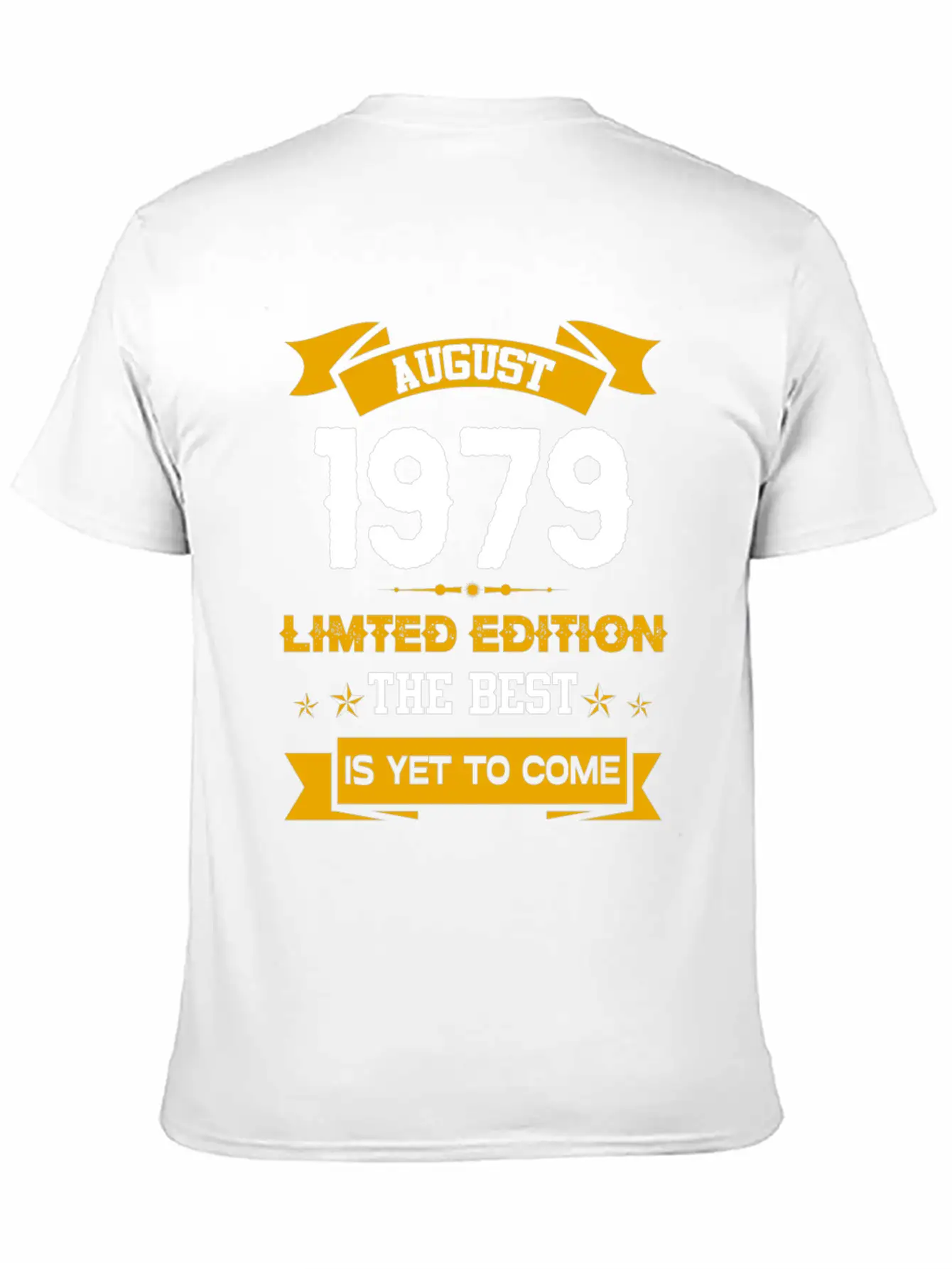 August 1979 Birthday Surprise Stylish Everyday T-Shirt – Unisex Basic Cotton Tee