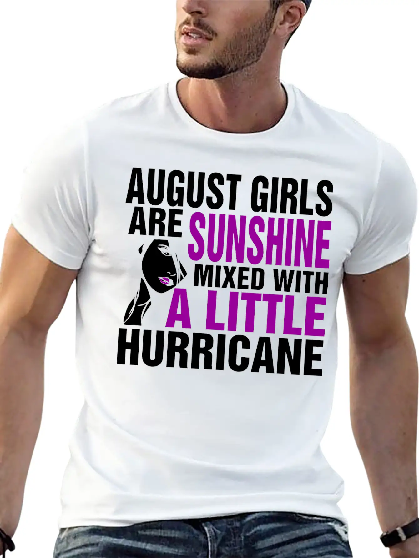 August Girls Are Sunshine Mixed With A Little Stylish Everyday T-Shirt – Unisex Basic Cotton Tee