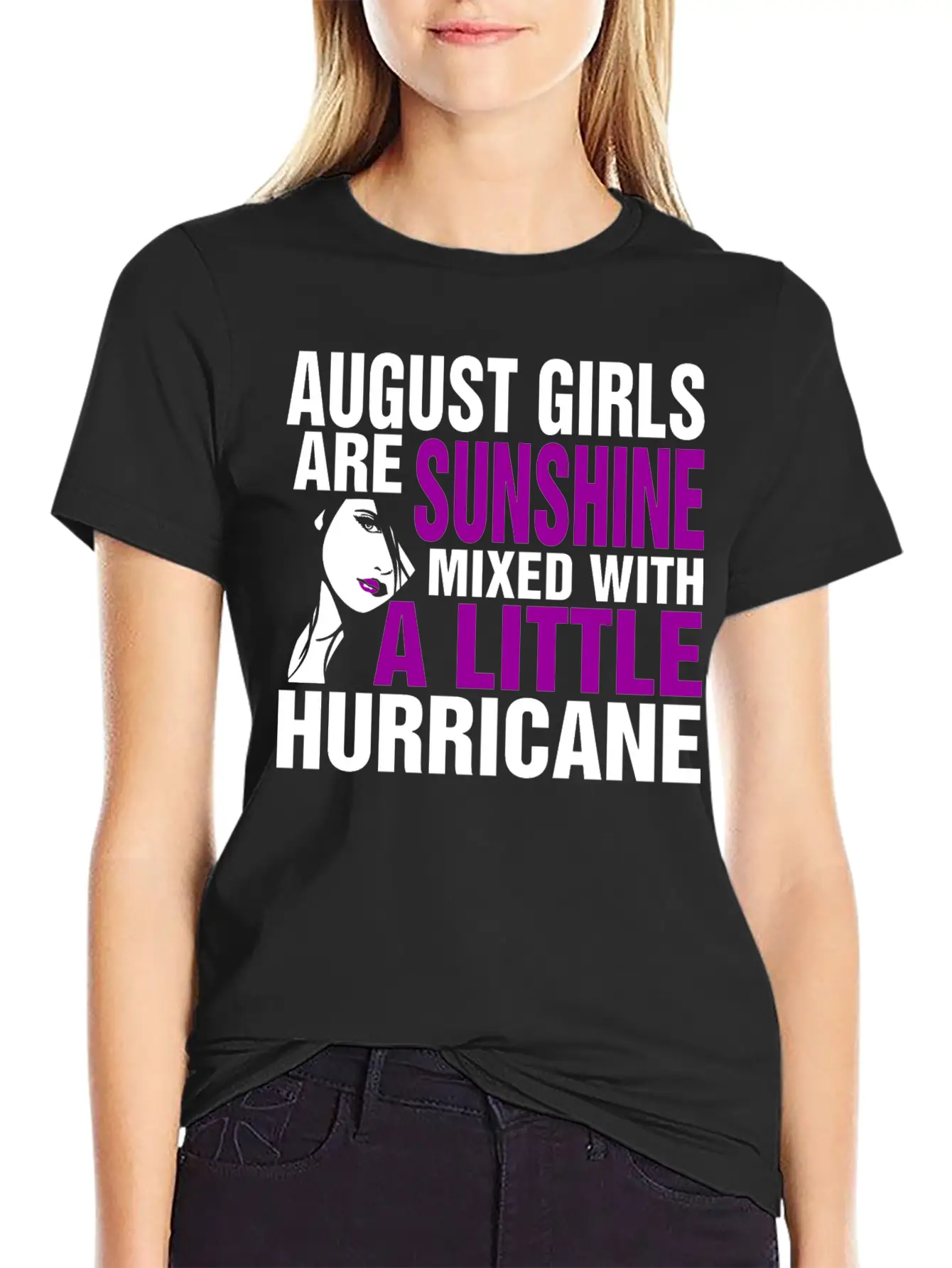 August Girls Are Sunshine Mixed With A Little Stylish Everyday T-Shirt – Unisex Basic Cotton Tee