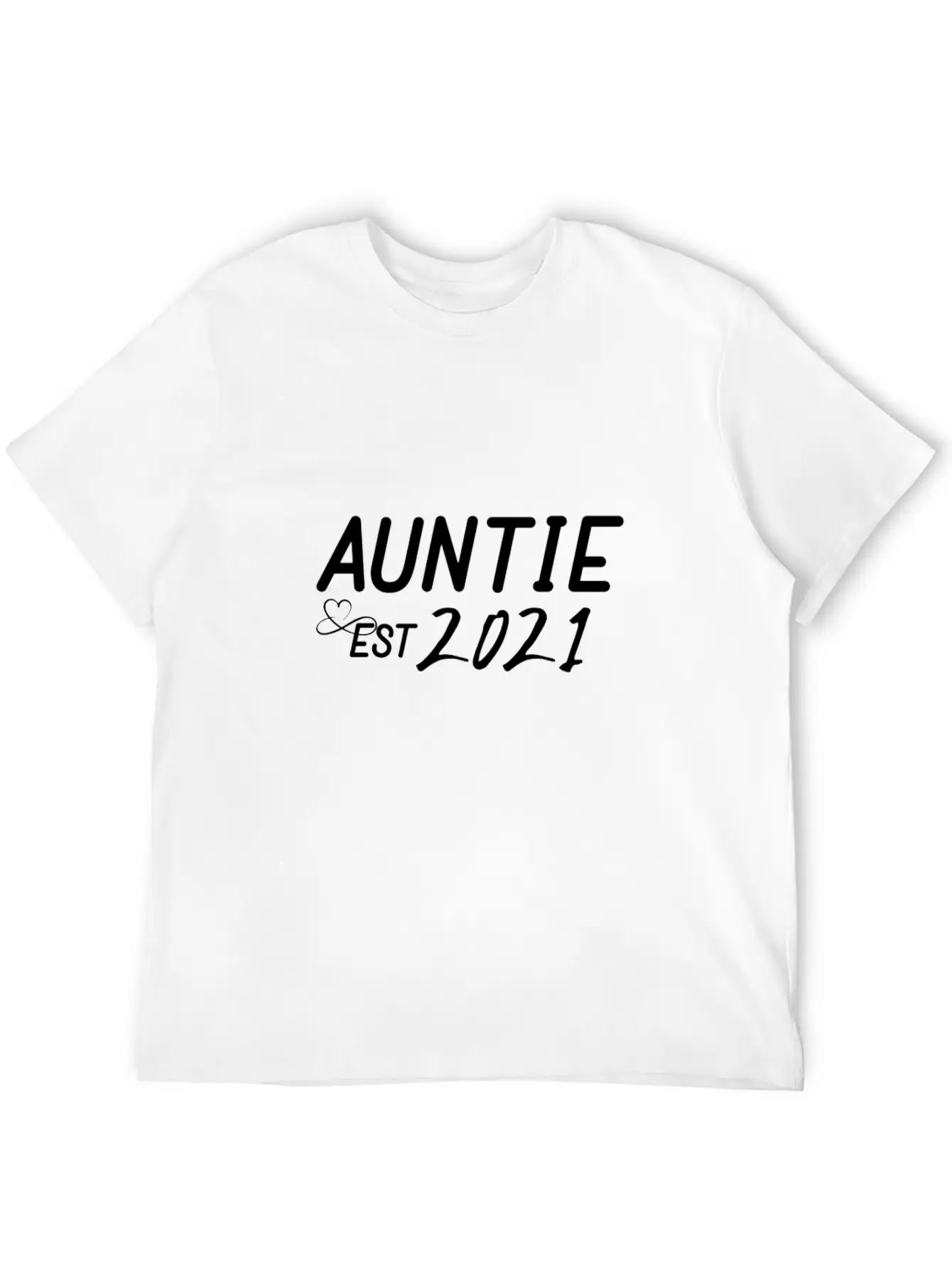 Auntie Est 2021 Basic Graphic T-Shirt – Daily Comfort In Soft Cotton