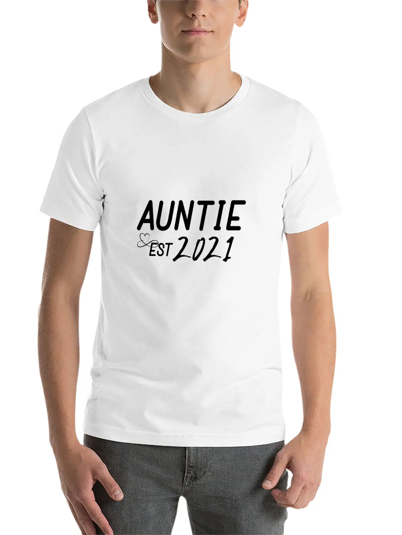 Auntie Est 2021 Basic Graphic T-Shirt – Daily Comfort In Soft Cotton