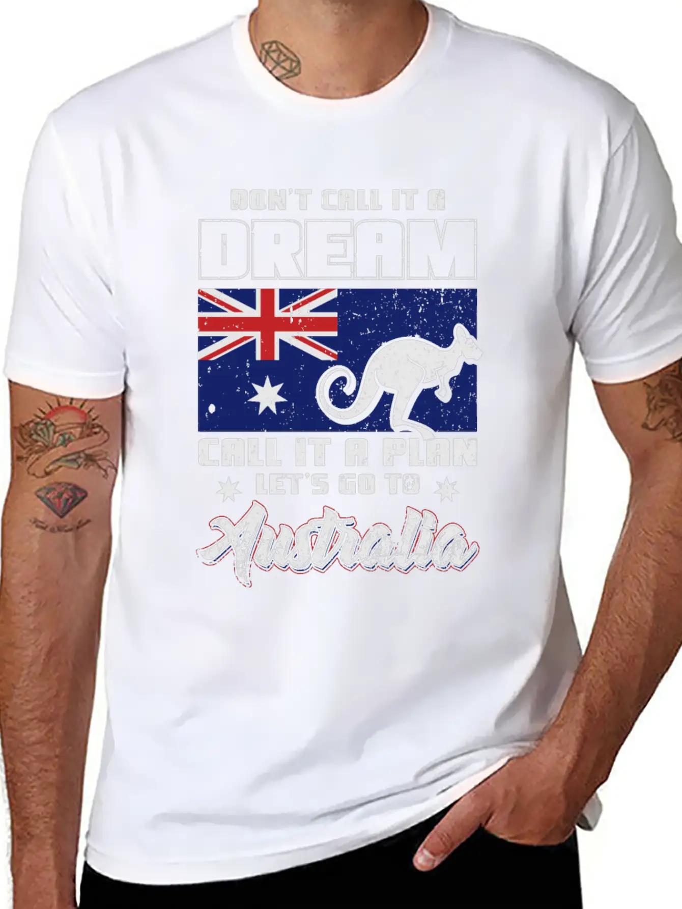 Australia Dream Country Simple Everyday Graphic Tee – Lightweight Summer Wear