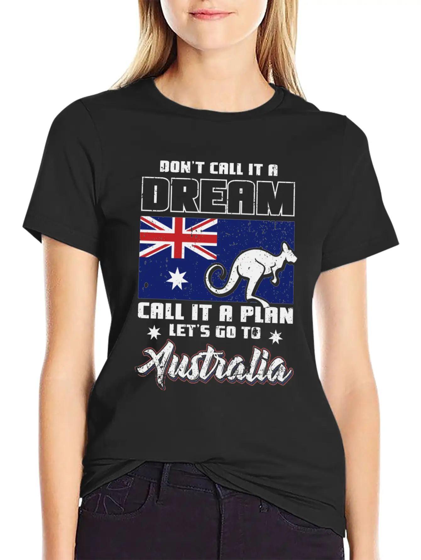 Australia Dream Country Simple Everyday Graphic Tee – Lightweight Summer Wear