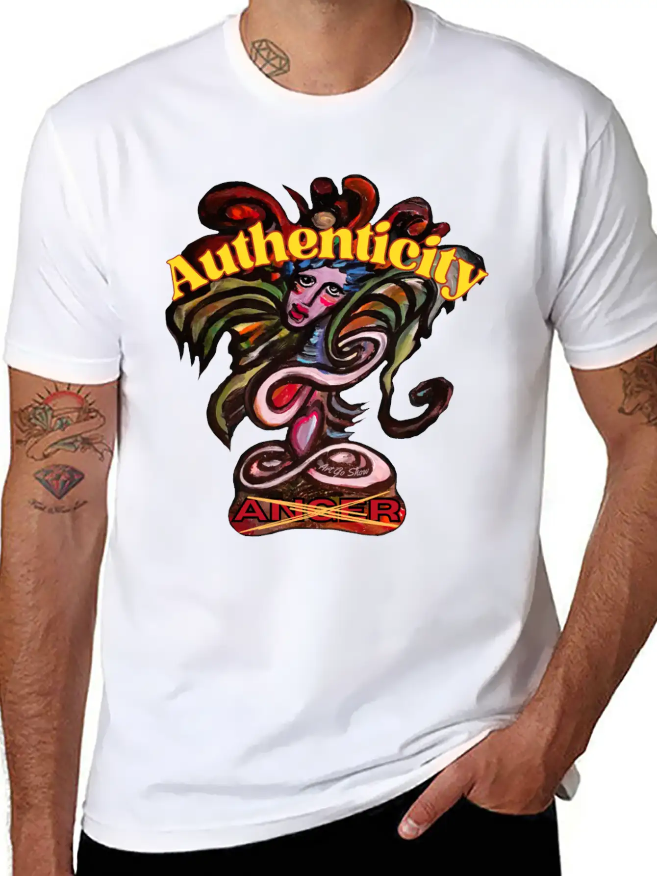 Authenticity Above Anger Stylish Everyday T-Shirt – Unisex Basic Cotton Tee