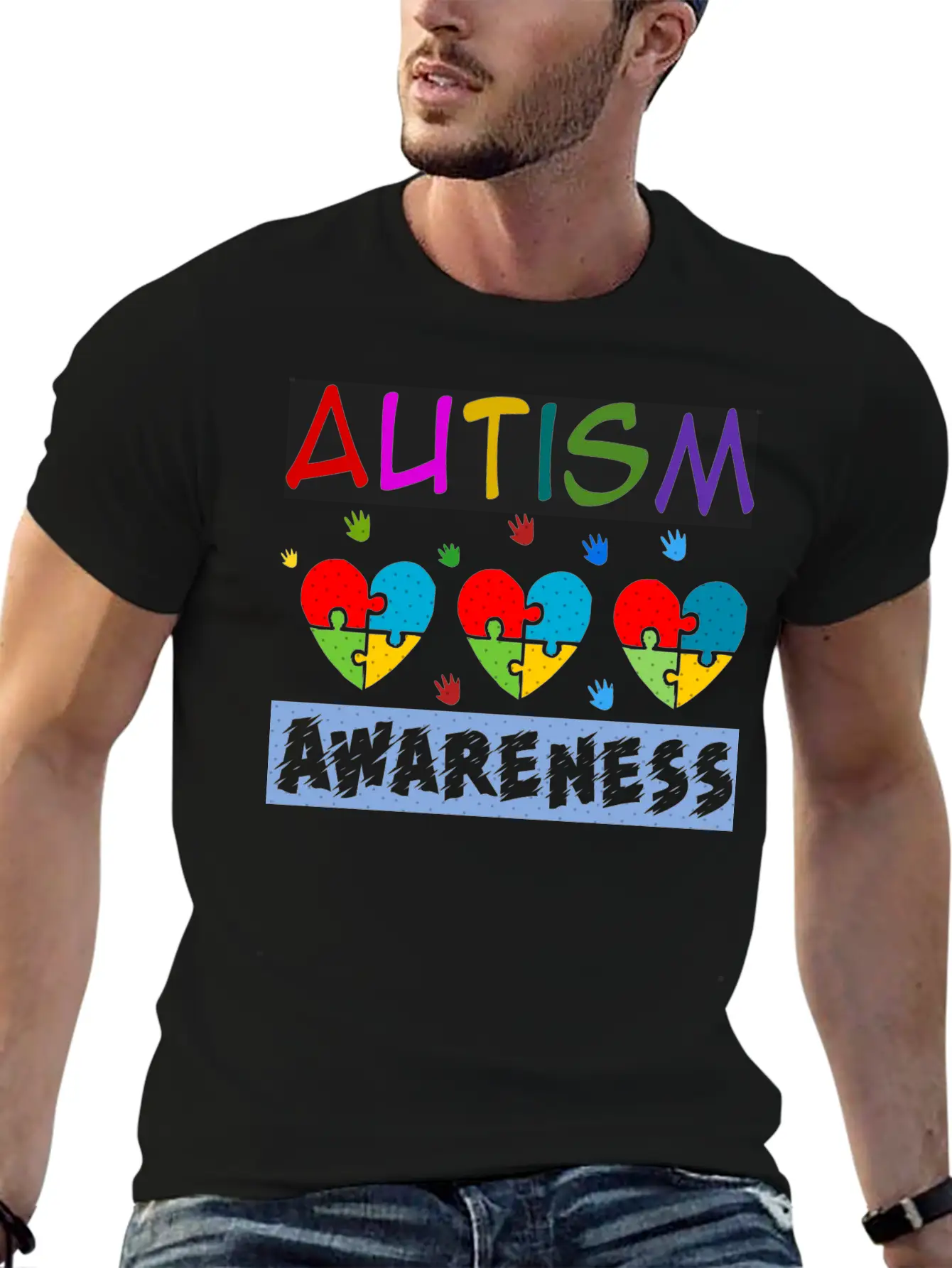 Autism Awareness Stylish Everyday T-Shirt – Unisex Basic Cotton Tee