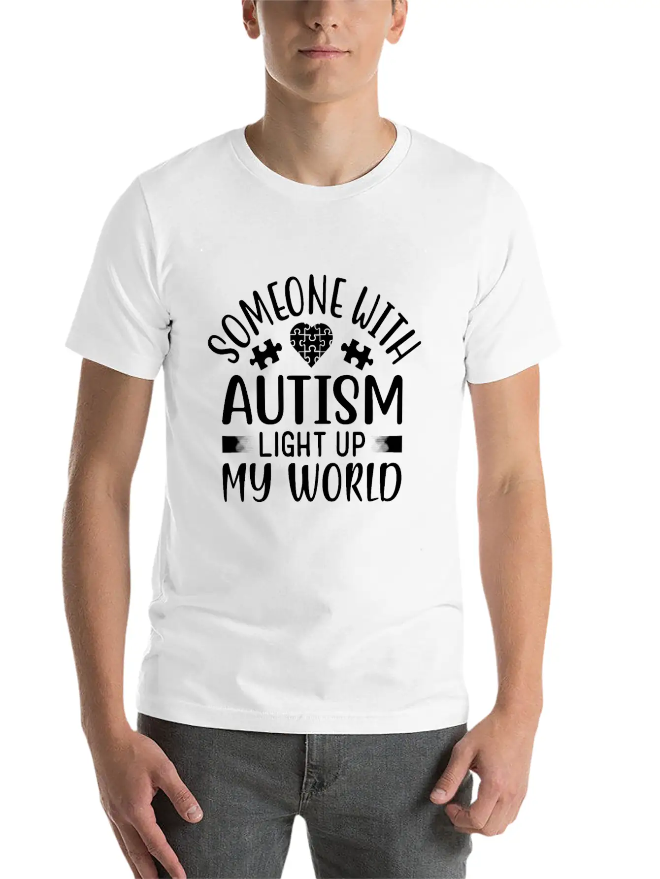 Autism Unisex Cotton Tee – Relaxed Fit For Any Occasion