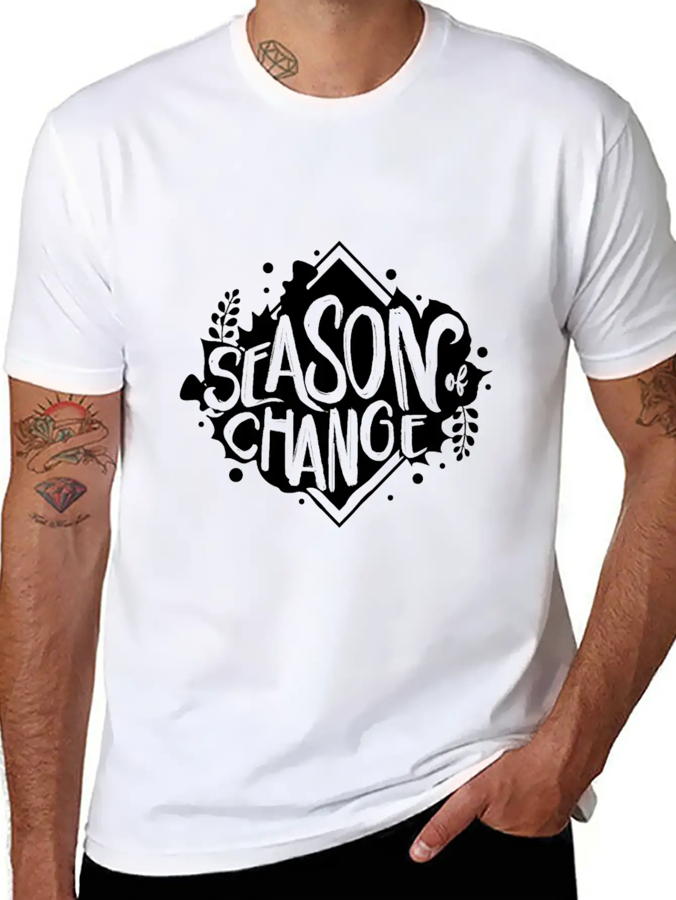 Autumn And Spring Basic Graphic T-Shirt – Daily Comfort In Soft Cotton