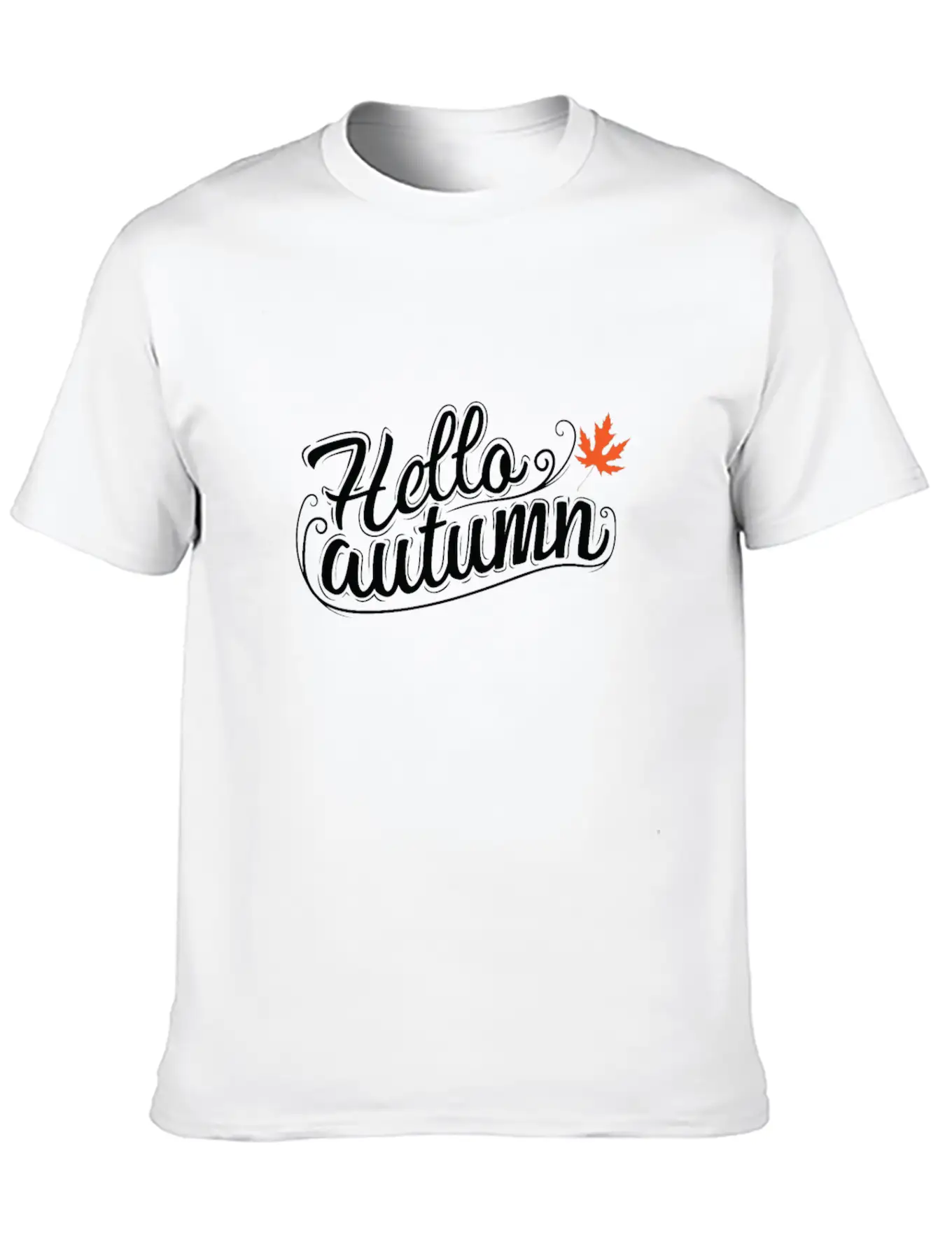 Autumn "Hello Autumn" Stylish Everyday T-Shirt – Unisex Basic Cotton Tee
