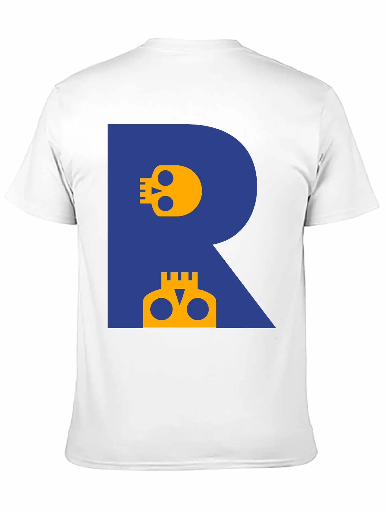 ☠♥Awesome Skull Alphabet Initial Letter-R♥☠ Lightweight Cotton T-Shirt – Daily Comfort Graphic Shirt