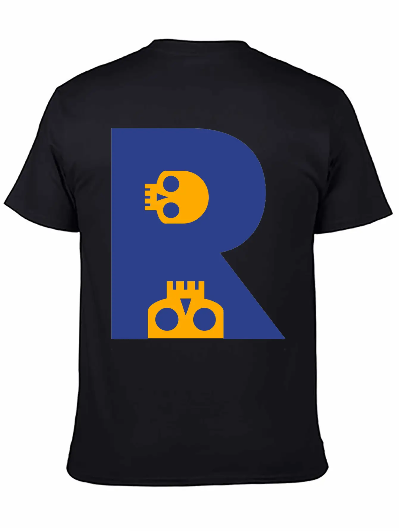 ☠♥Awesome Skull Alphabet Initial Letter-R♥☠ Lightweight Cotton T-Shirt – Daily Comfort Graphic Shirt