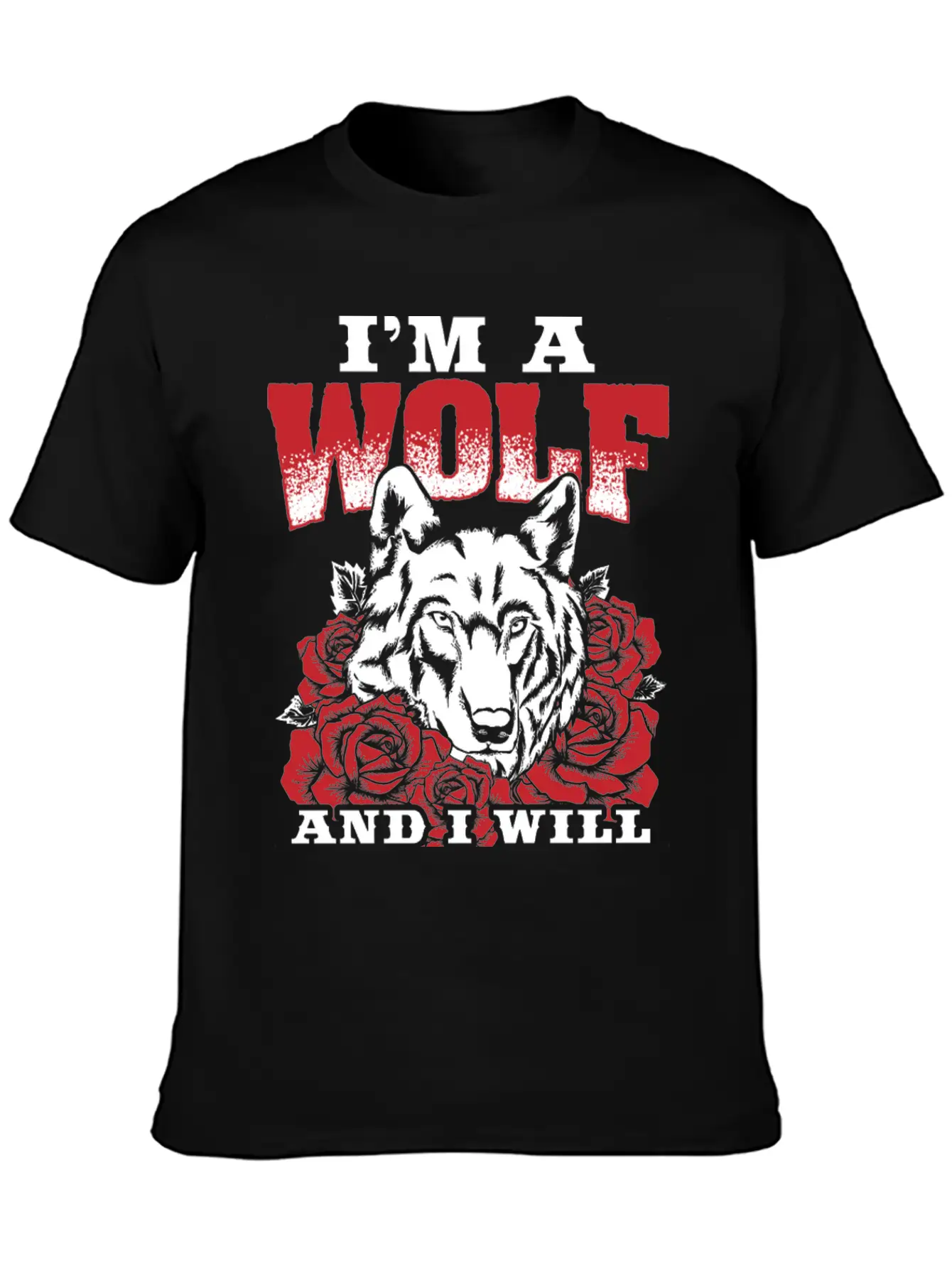 Awesome Wolf Design Quote I Will Survive Classic Cotton Tee – Unisex Comfort For Any Season