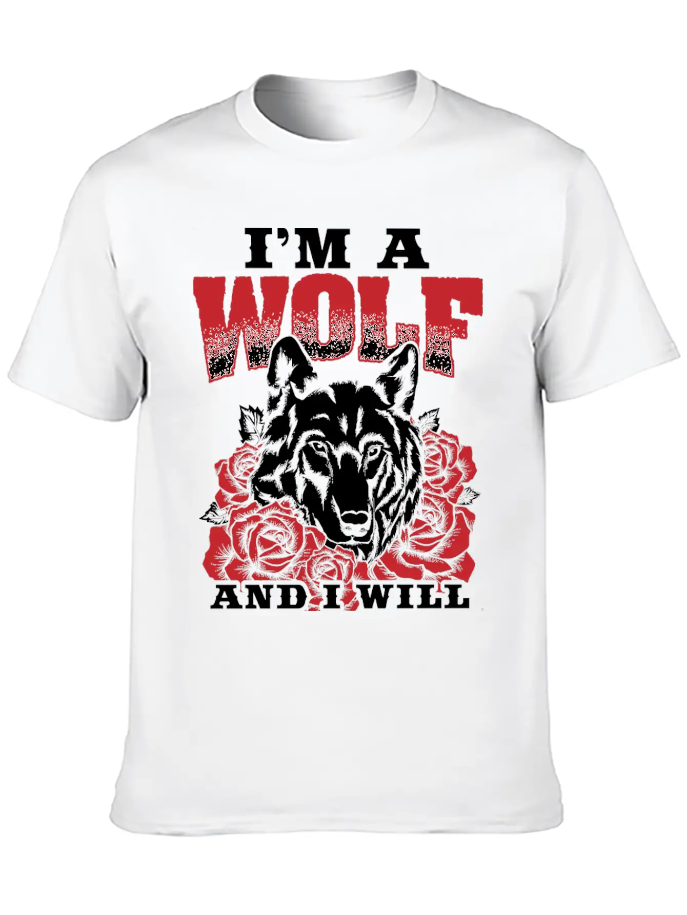 Awesome Wolf Design Quote I Will Survive Classic Cotton Tee – Unisex Comfort For Any Season