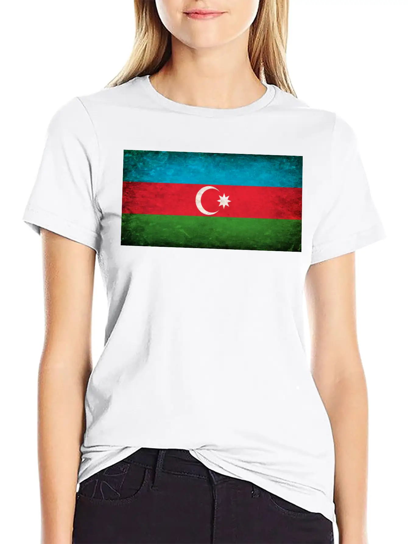 Azerbaijan Flag Stylish Everyday T-Shirt – Unisex Basic Cotton Tee