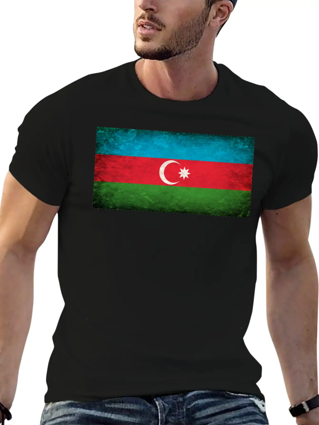 Azerbaijan Flag Stylish Everyday T-Shirt – Unisex Basic Cotton Tee
