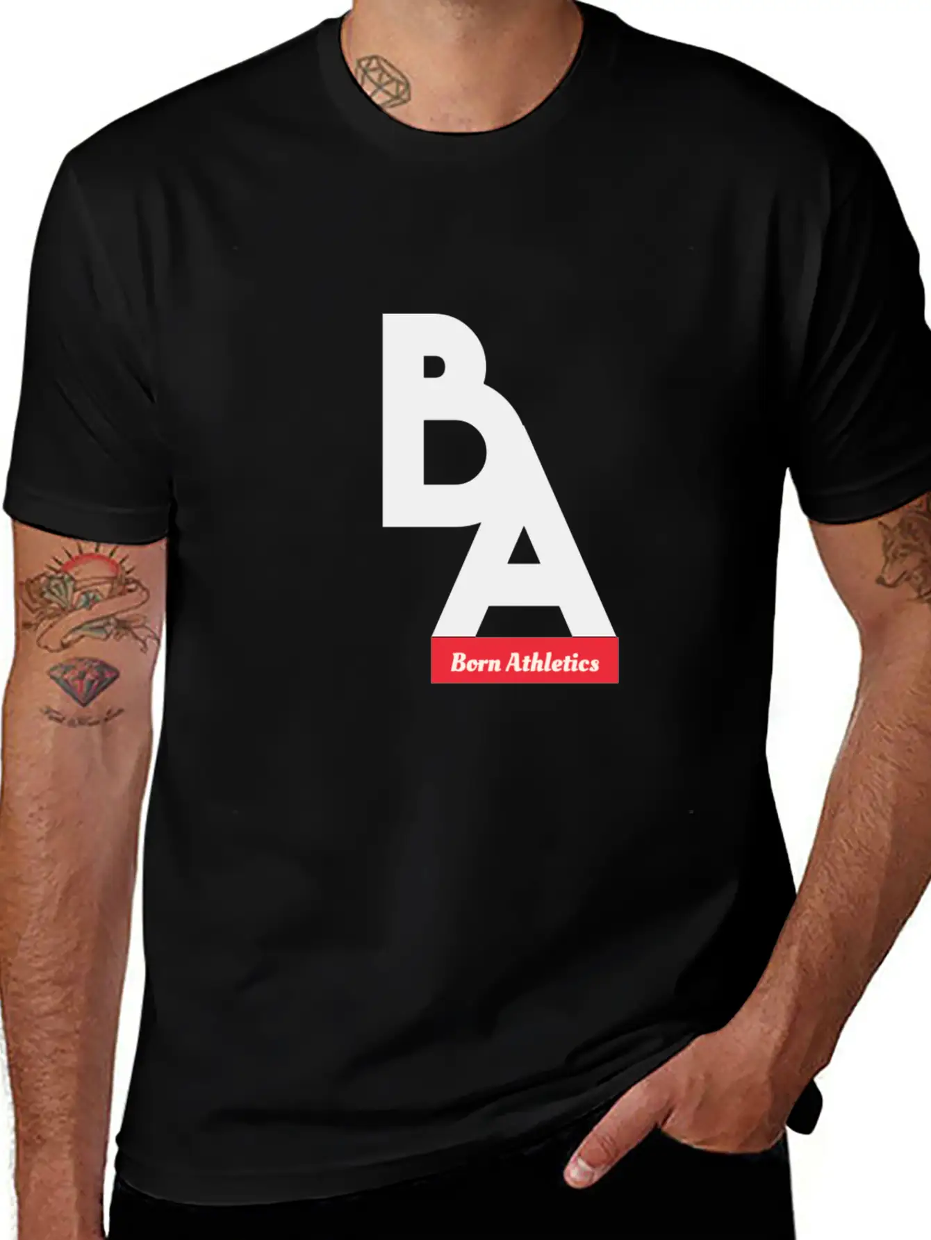 BA LOGO CLEAN Basic Graphic T-Shirt – Daily Comfort In Soft Cotton
