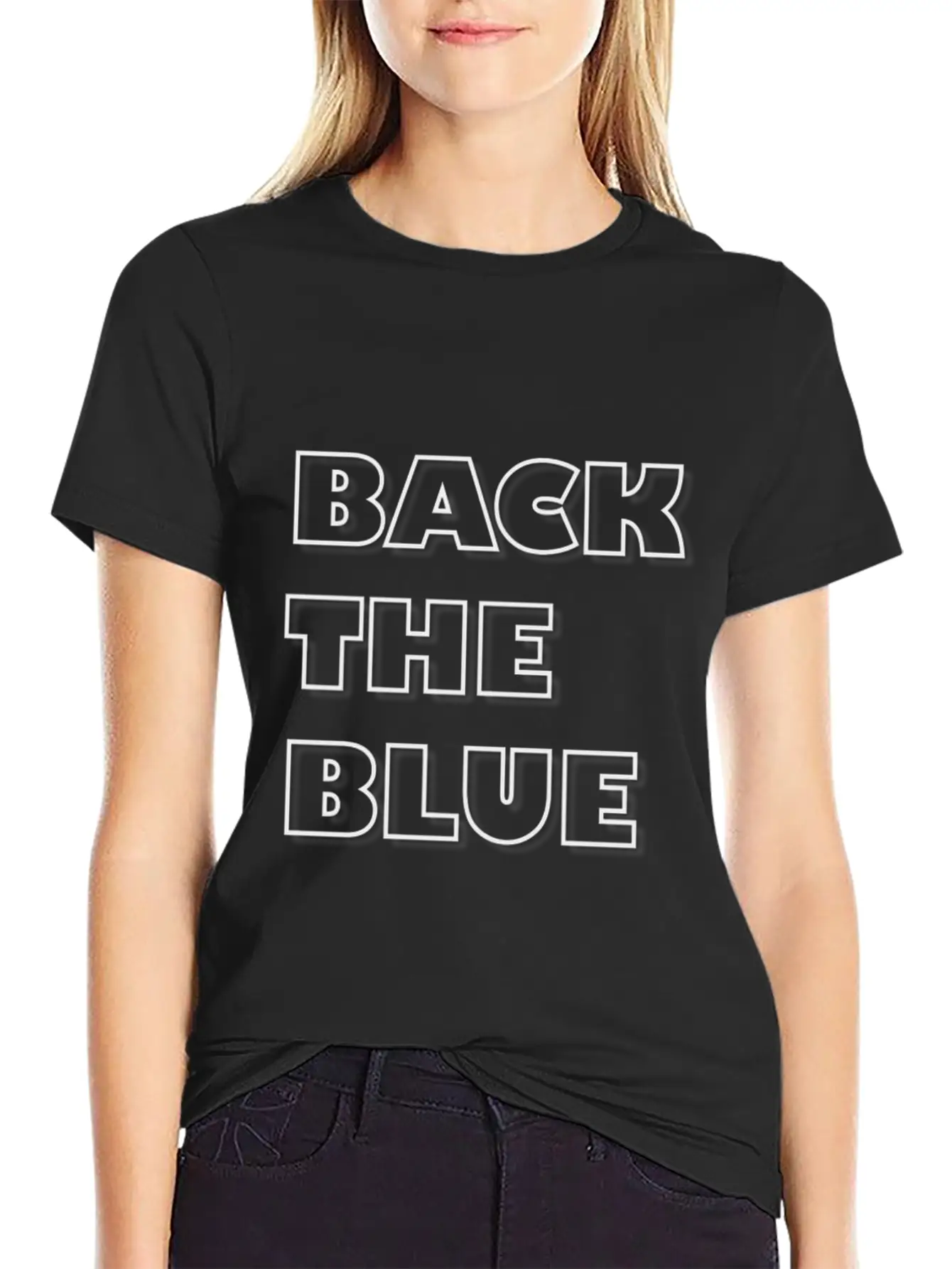 Back The Blue Kinder De Shirt Stylish Everyday T-Shirt – Unisex Basic Cotton Tee