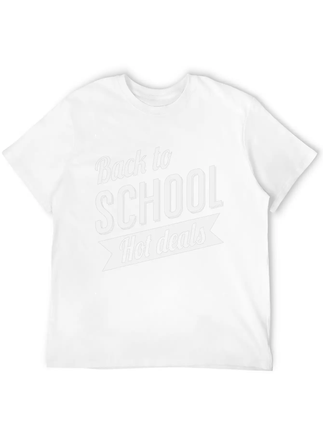 Back To School Hot Deals Classic Crew Neck Graphic Tee – Everyday Minimal Look