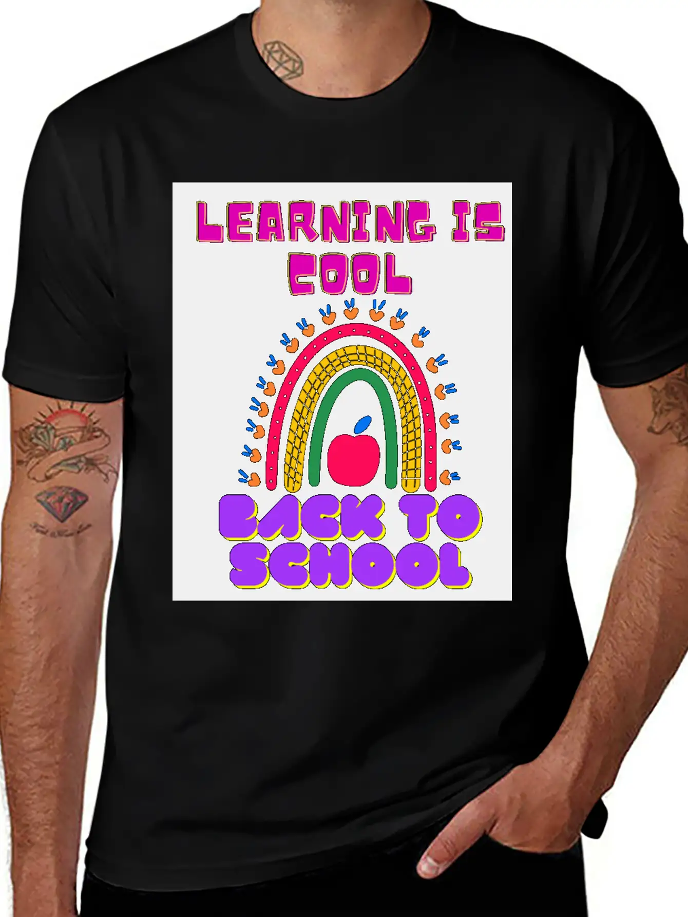 Back To School, LEARNING IS COOL BACK TO SCHOOL Unisex Casual T-Shirt – Clean Design For Daily Comfort