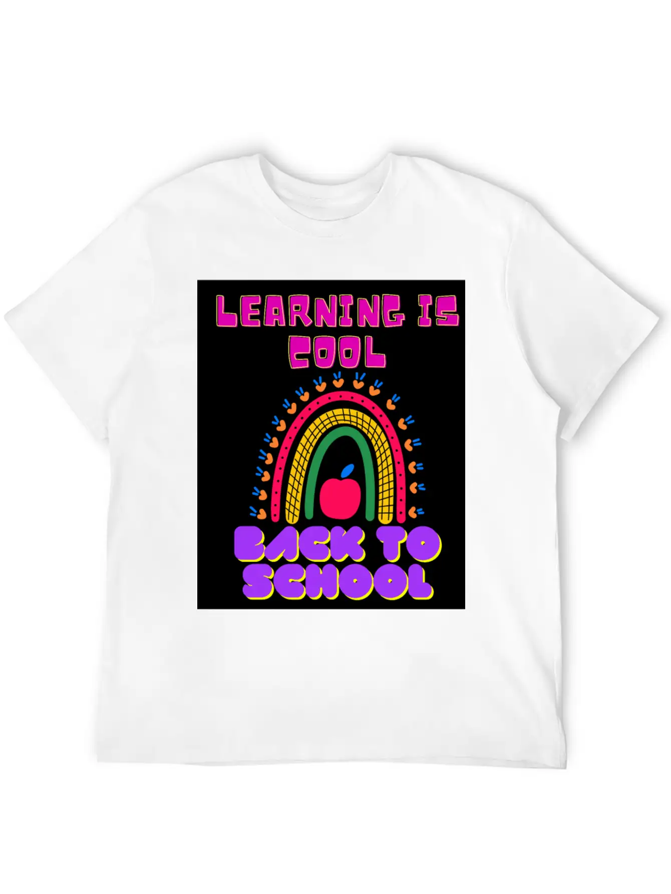 Back To School, LEARNING IS COOL BACK TO SCHOOL Unisex Casual T-Shirt – Clean Design For Daily Comfort