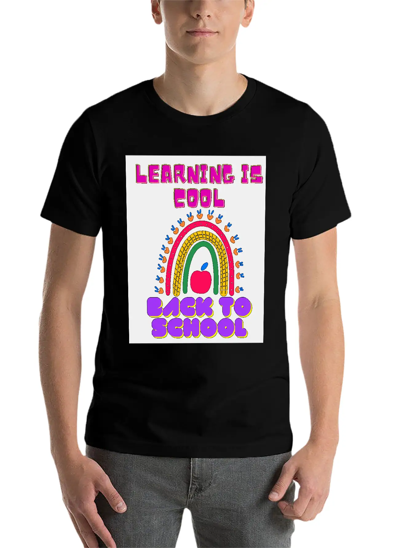 Back To School, LEARNING IS COOL BACK TO SCHOOL Unisex Casual T-Shirt – Clean Design For Daily Comfort