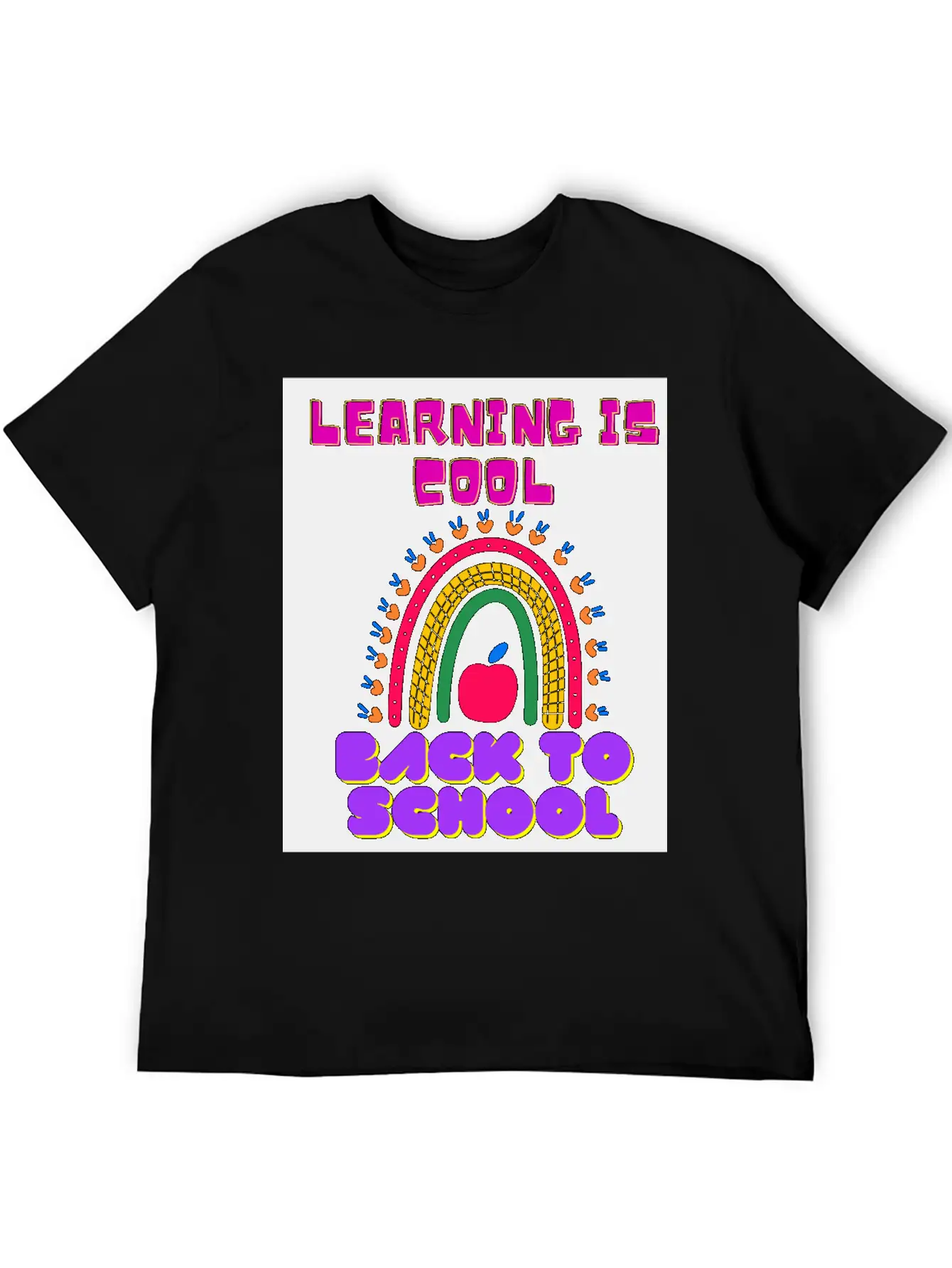 Back To School, LEARNING IS COOL BACK TO SCHOOL Unisex Casual T-Shirt – Clean Design For Daily Comfort