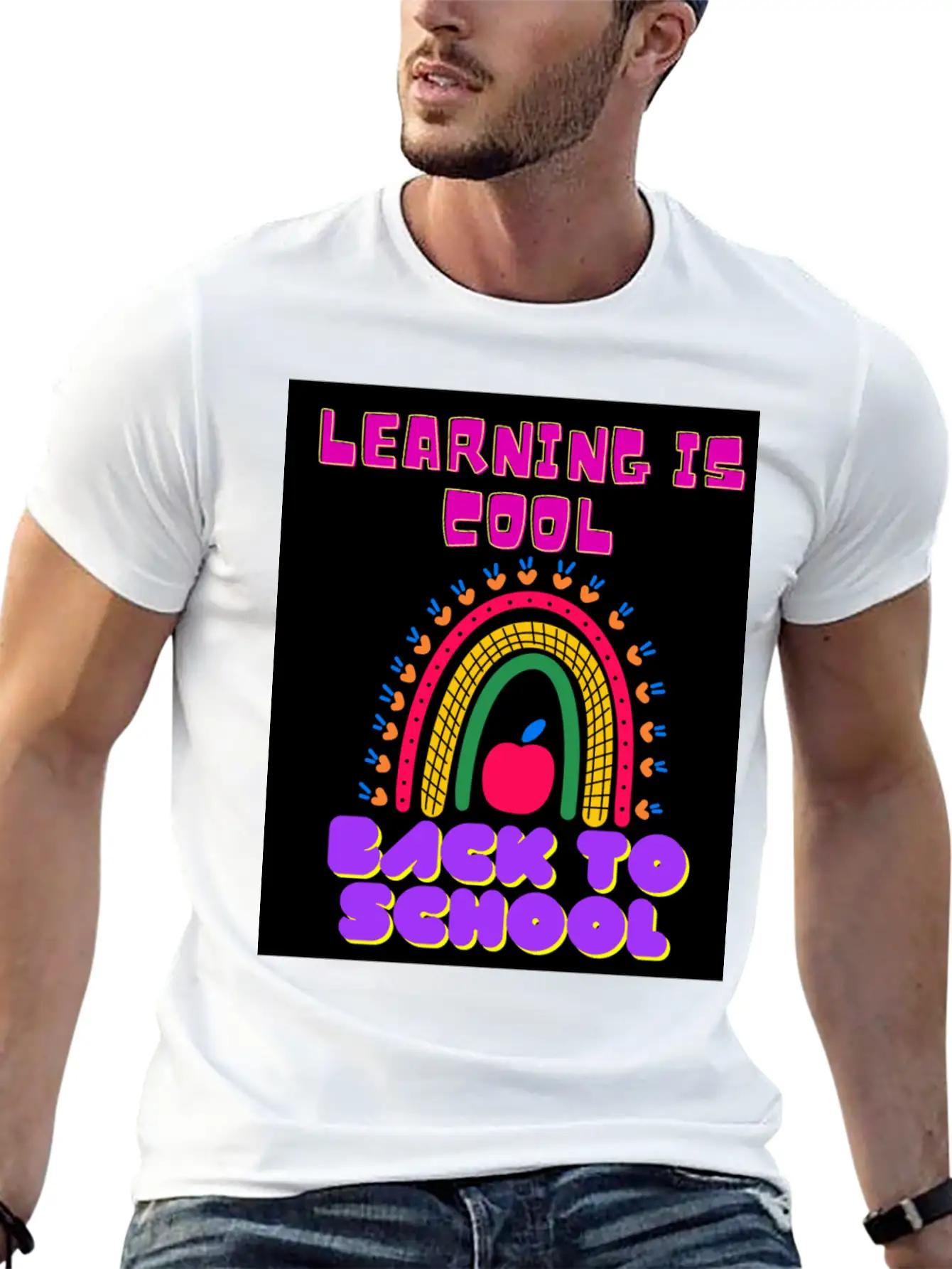 Back To School, LEARNING IS COOL BACK TO SCHOOL Unisex Casual T-Shirt – Clean Design For Daily Comfort