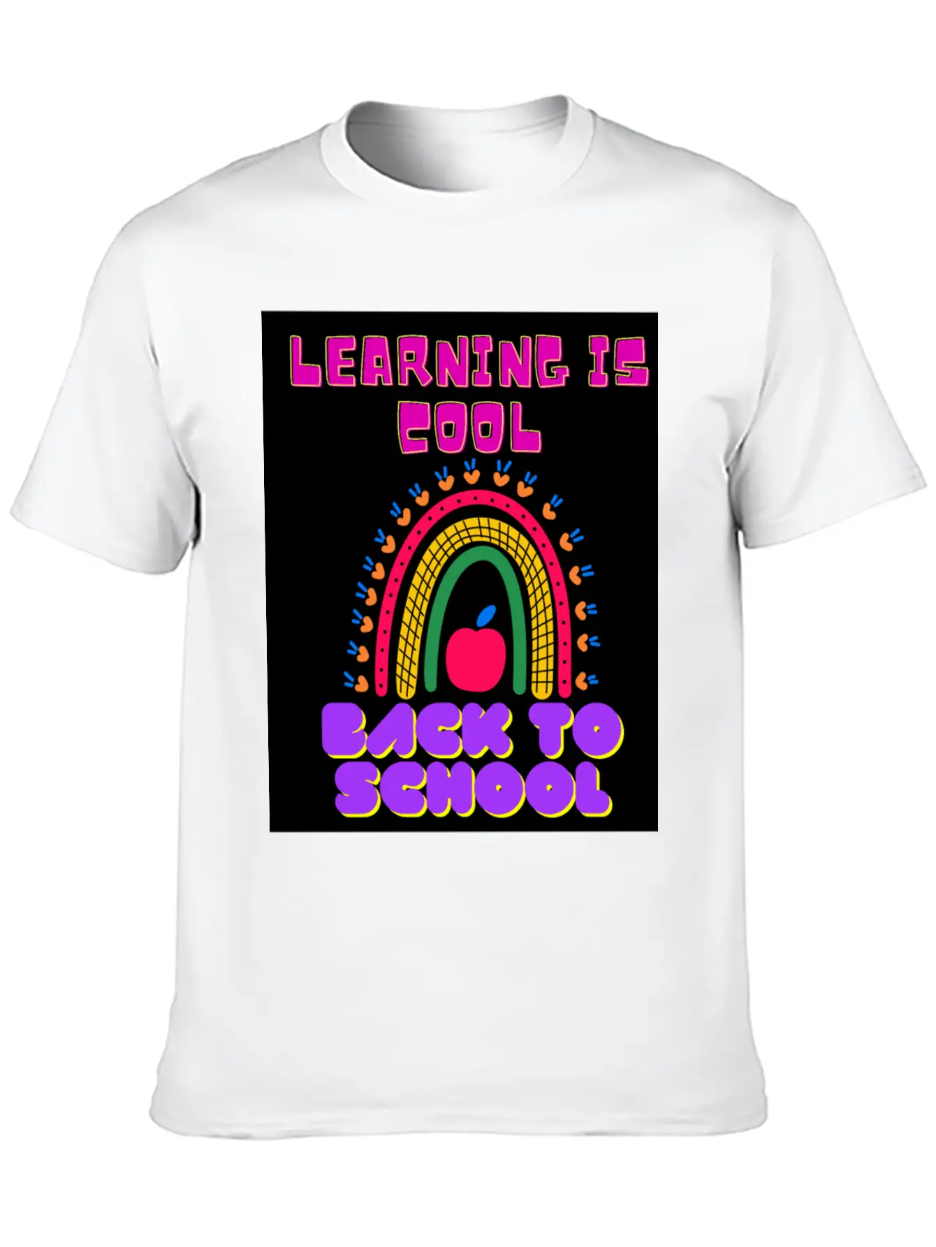 Back To School, LEARNING IS COOL BACK TO SCHOOL Unisex Casual T-Shirt – Clean Design For Daily Comfort
