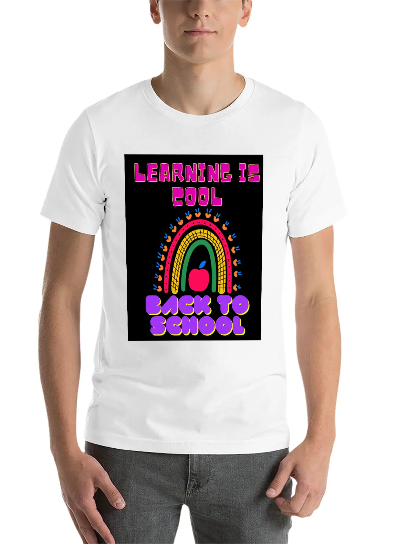 Back To School, LEARNING IS COOL BACK TO SCHOOL Unisex Casual T-Shirt – Clean Design For Daily Comfort