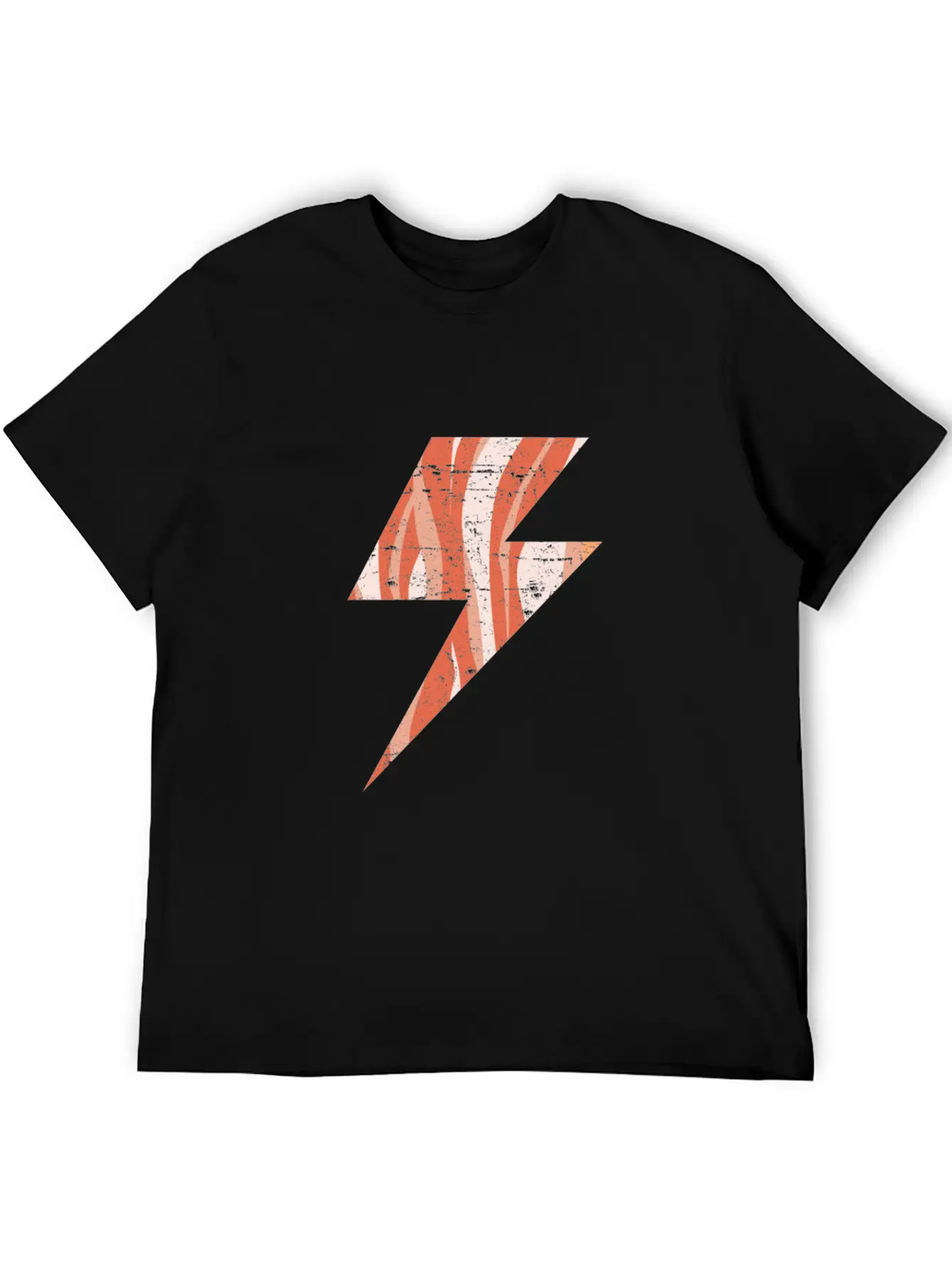 Bacon Lightning Bolt Keto Diet Shocking Stylish Everyday T-Shirt – Unisex Basic Cotton Tee
