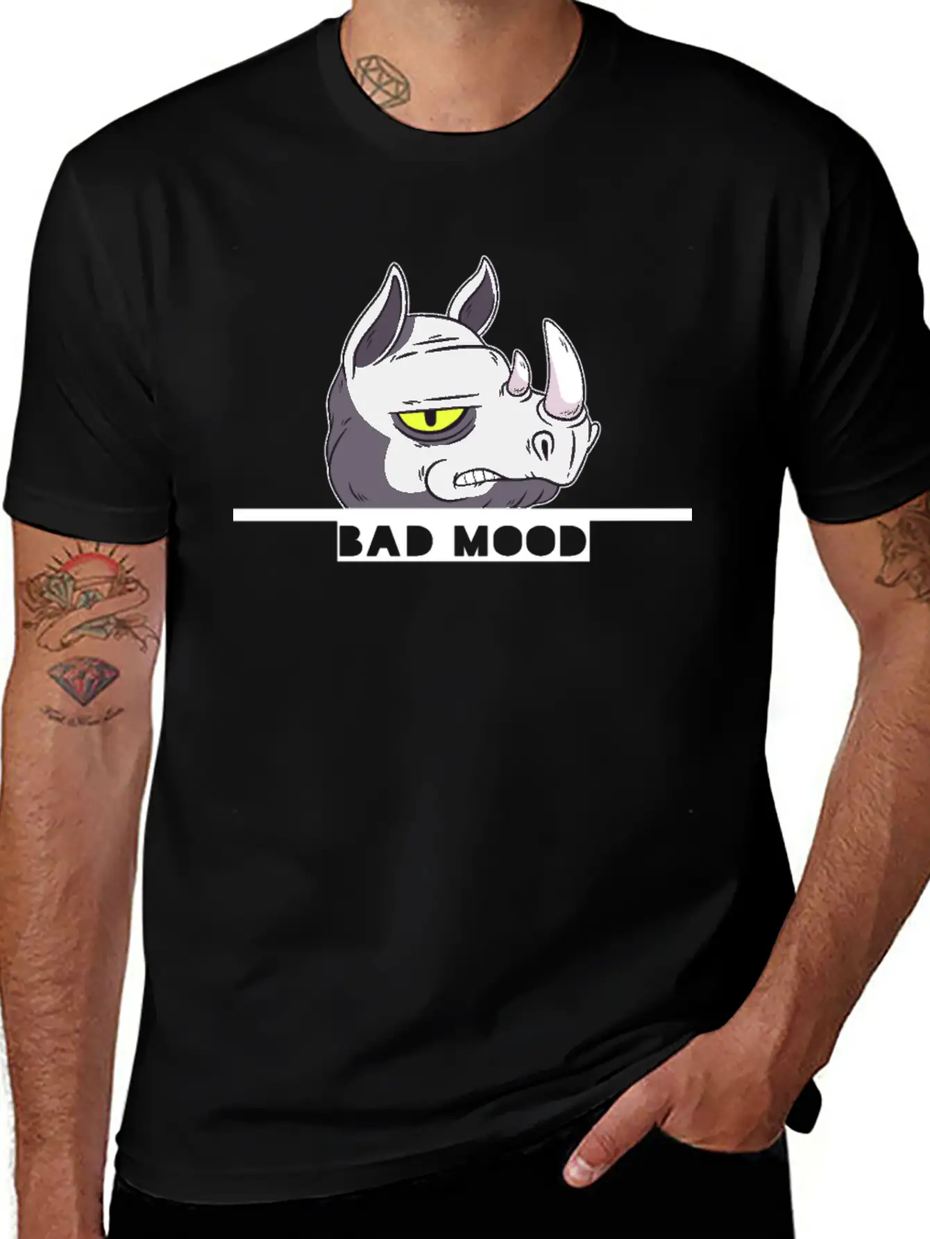 Bad Mood Stylish Everyday T-Shirt – Unisex Basic Cotton Tee