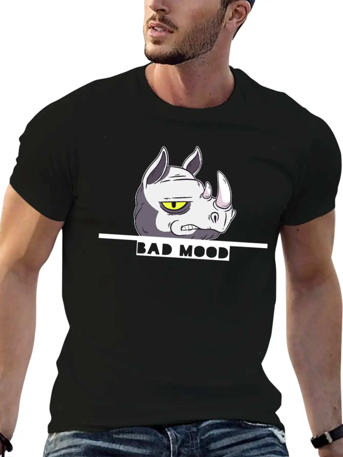Bad Mood Stylish Everyday T-Shirt – Unisex Basic Cotton Tee