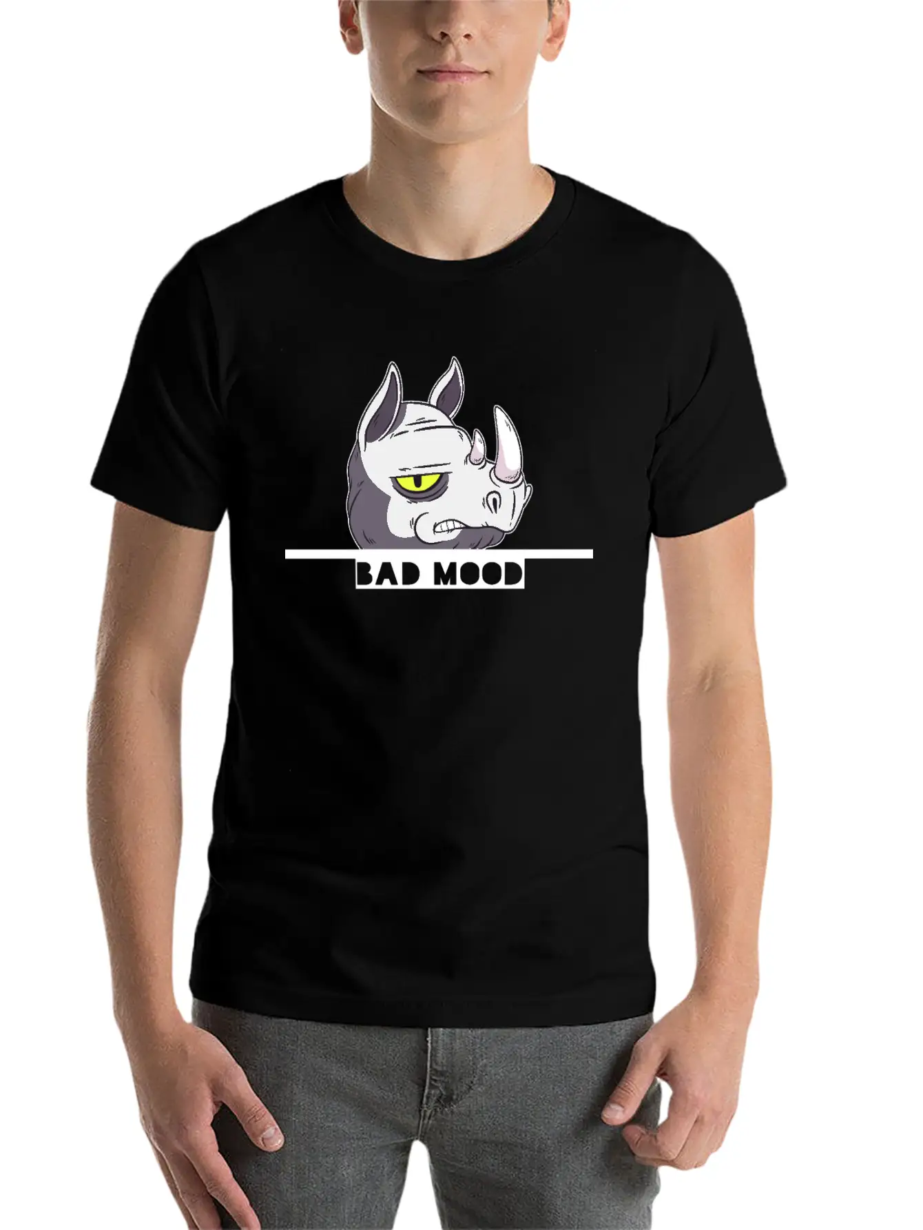 Bad Mood Stylish Everyday T-Shirt – Unisex Basic Cotton Tee