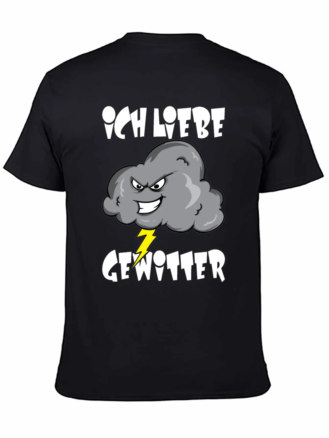 Bad Thunderstorm / Thundercloud Classic Crew Neck Graphic Tee – Everyday Minimal Look