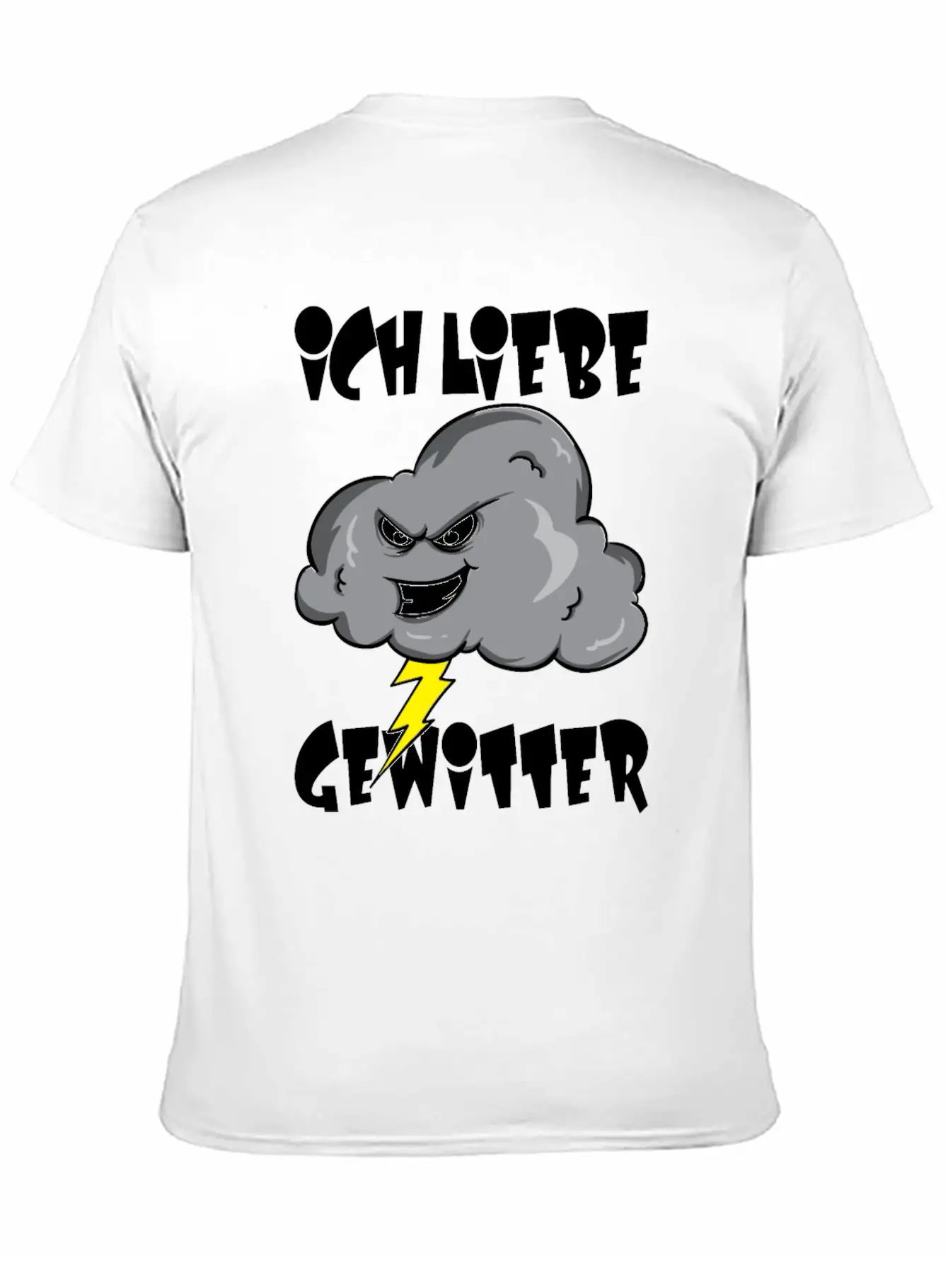 Bad Thunderstorm / Thundercloud Classic Crew Neck Graphic Tee – Everyday Minimal Look