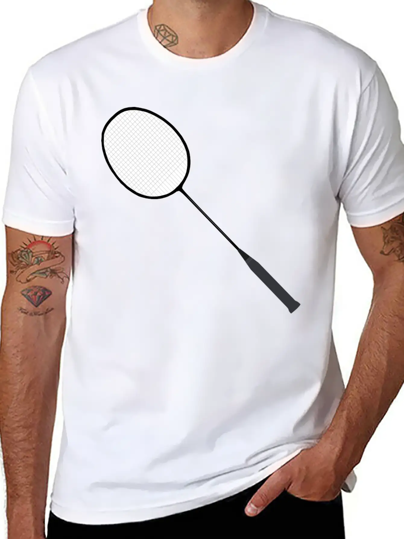 Badminton Federball Player Spieler Sports Sport3 Basic Graphic T-Shirt – Daily Comfort In Soft Cotton