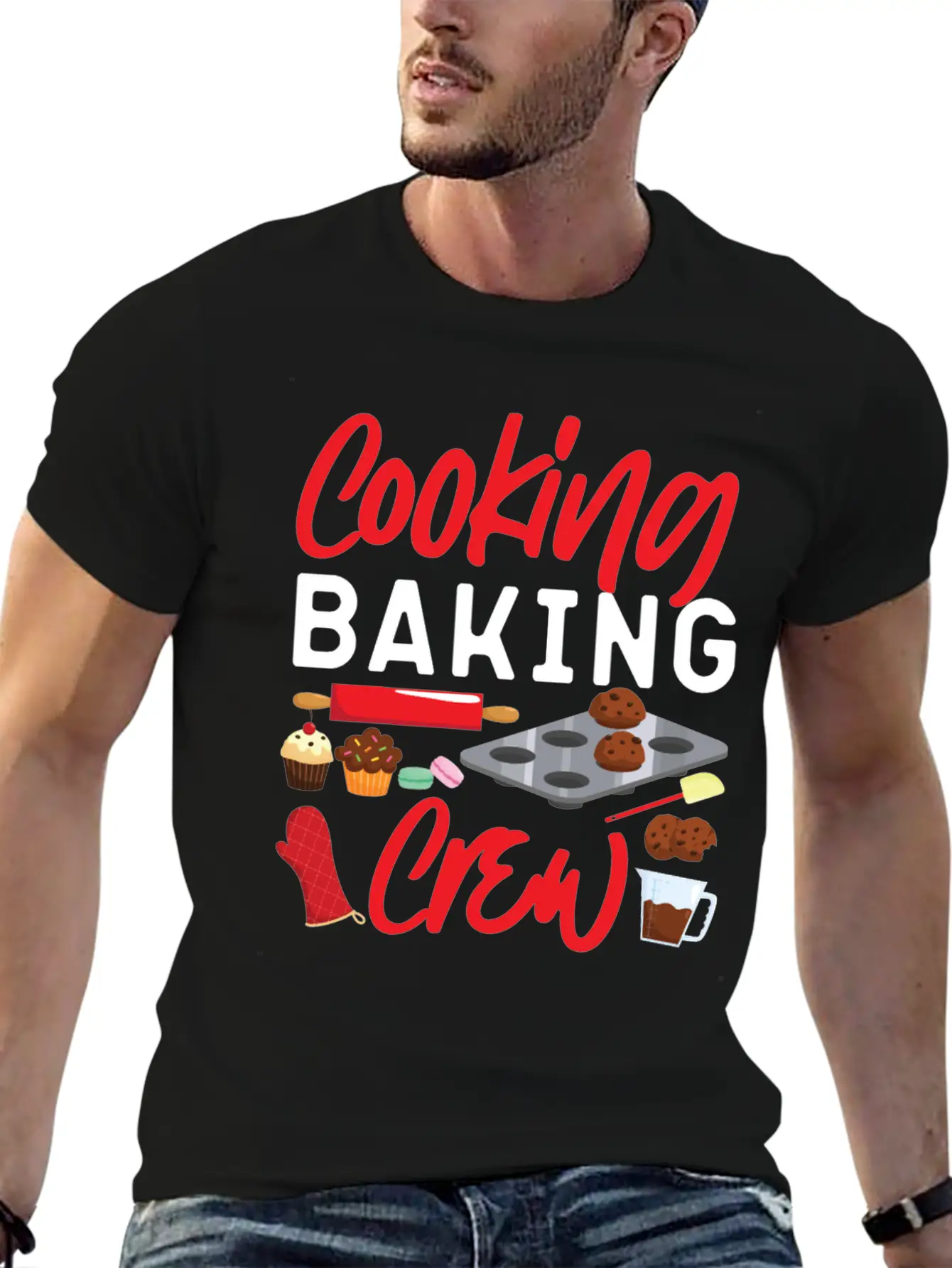Bake Baking Cookie Cupcake Cooking Casual Graphic T-Shirt – Simple And Comfortable Daily Wear