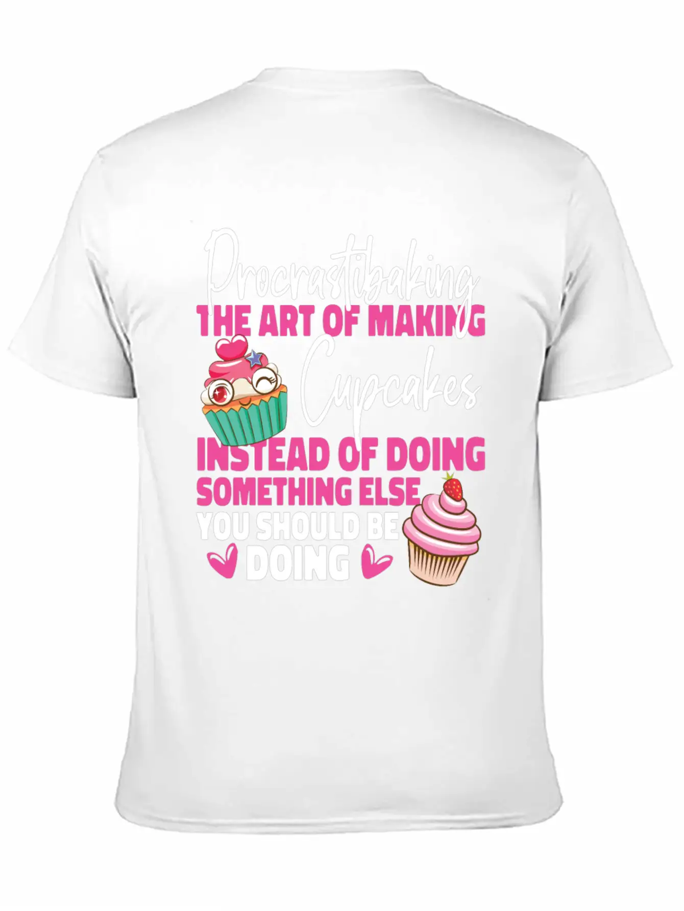 Bake Baking Cupcake Unisex Casual T-Shirt – Clean Design For Daily Comfort