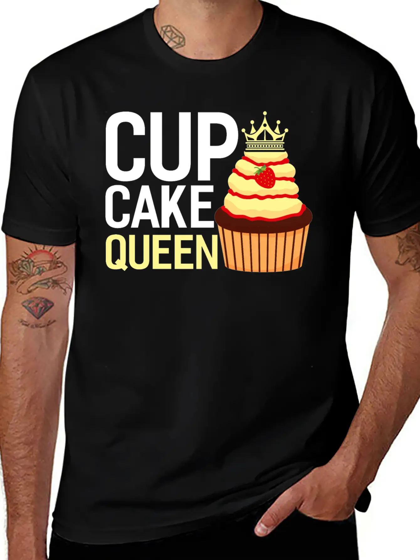 Baker Baking Bakery Bake Bread Cupcake Cake Gift Stylish Everyday T-Shirt – Unisex Basic Cotton Tee