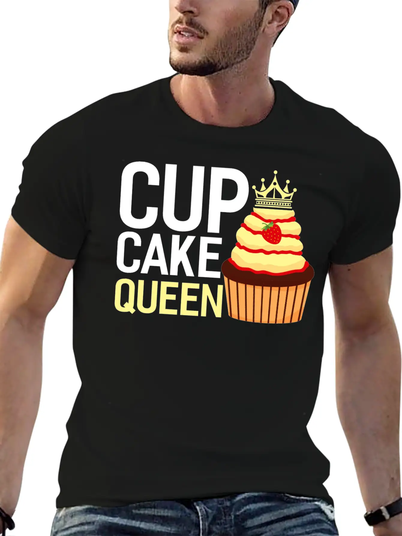 Baker Baking Bakery Bake Bread Cupcake Cake Gift Stylish Everyday T-Shirt – Unisex Basic Cotton Tee