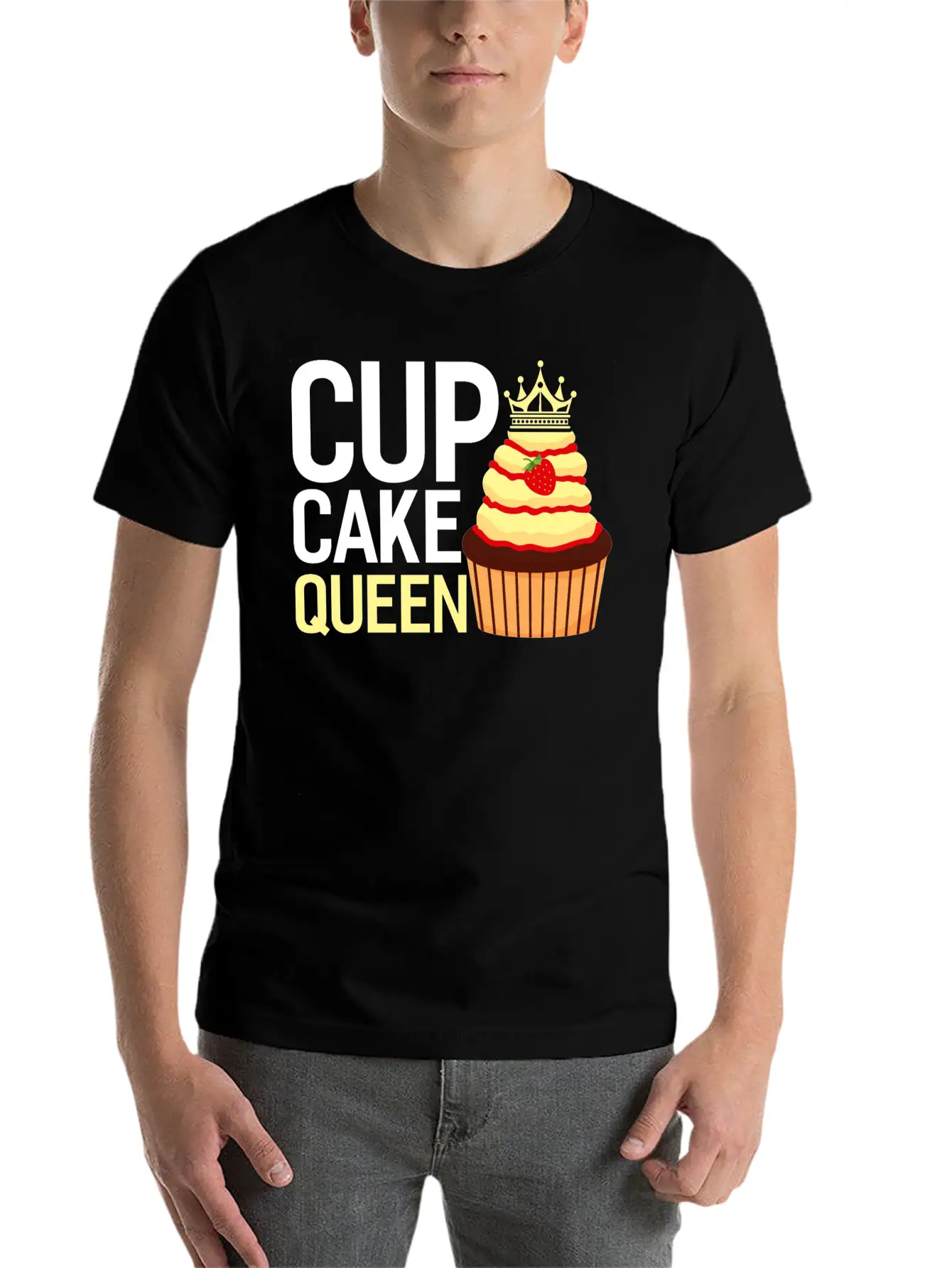 Baker Baking Bakery Bake Bread Cupcake Cake Gift Stylish Everyday T-Shirt – Unisex Basic Cotton Tee