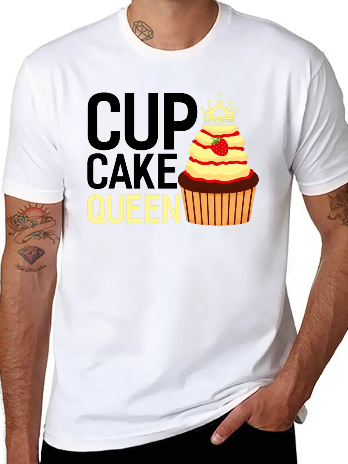 Baker Baking Bakery Bake Bread Cupcake Cake Gift Stylish Everyday T-Shirt – Unisex Basic Cotton Tee