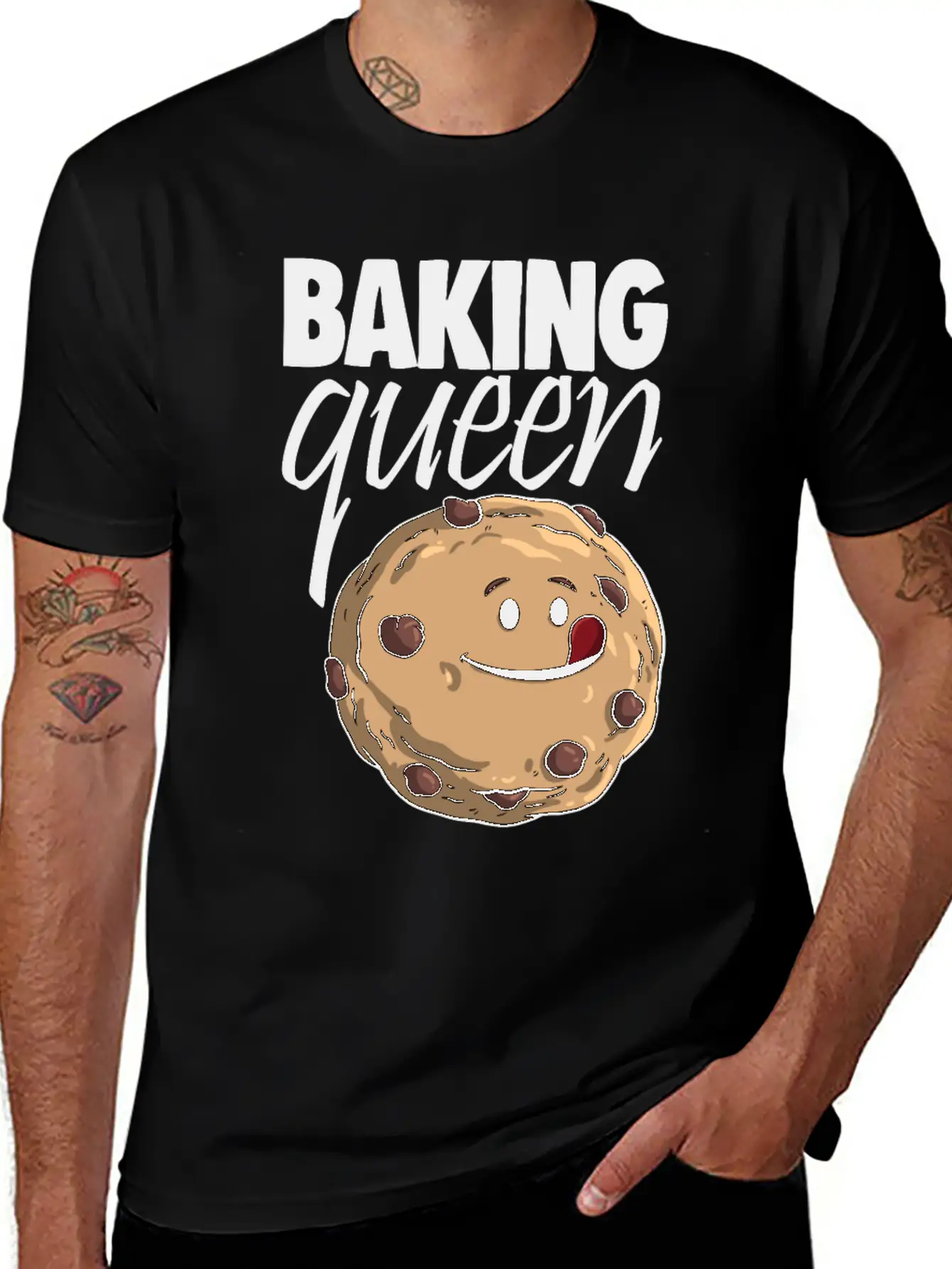 Baking Queen Cookies Stylish Everyday T-Shirt – Unisex Basic Cotton Tee