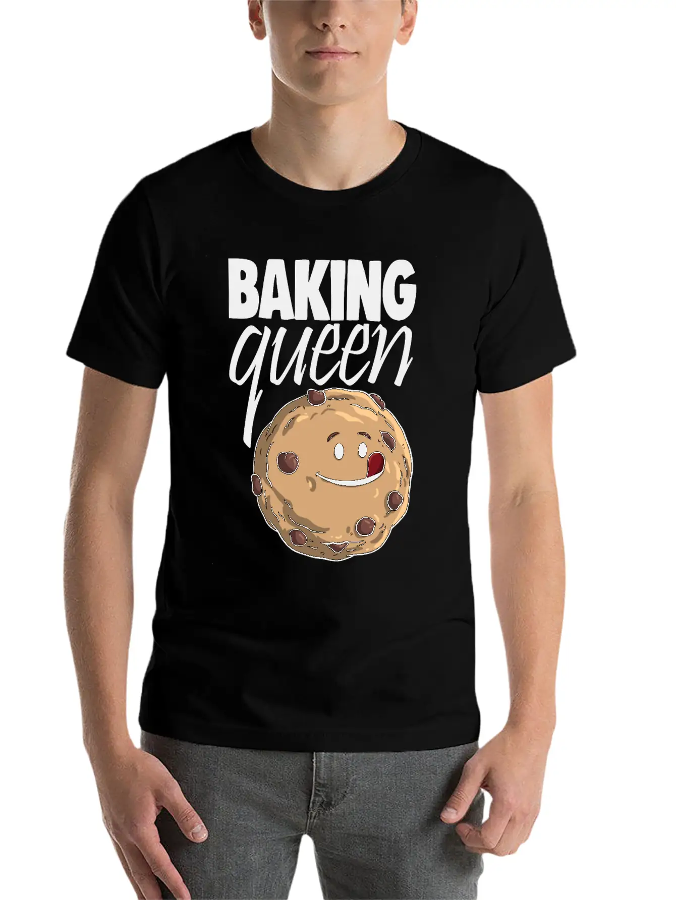 Baking Queen Cookies Stylish Everyday T-Shirt – Unisex Basic Cotton Tee