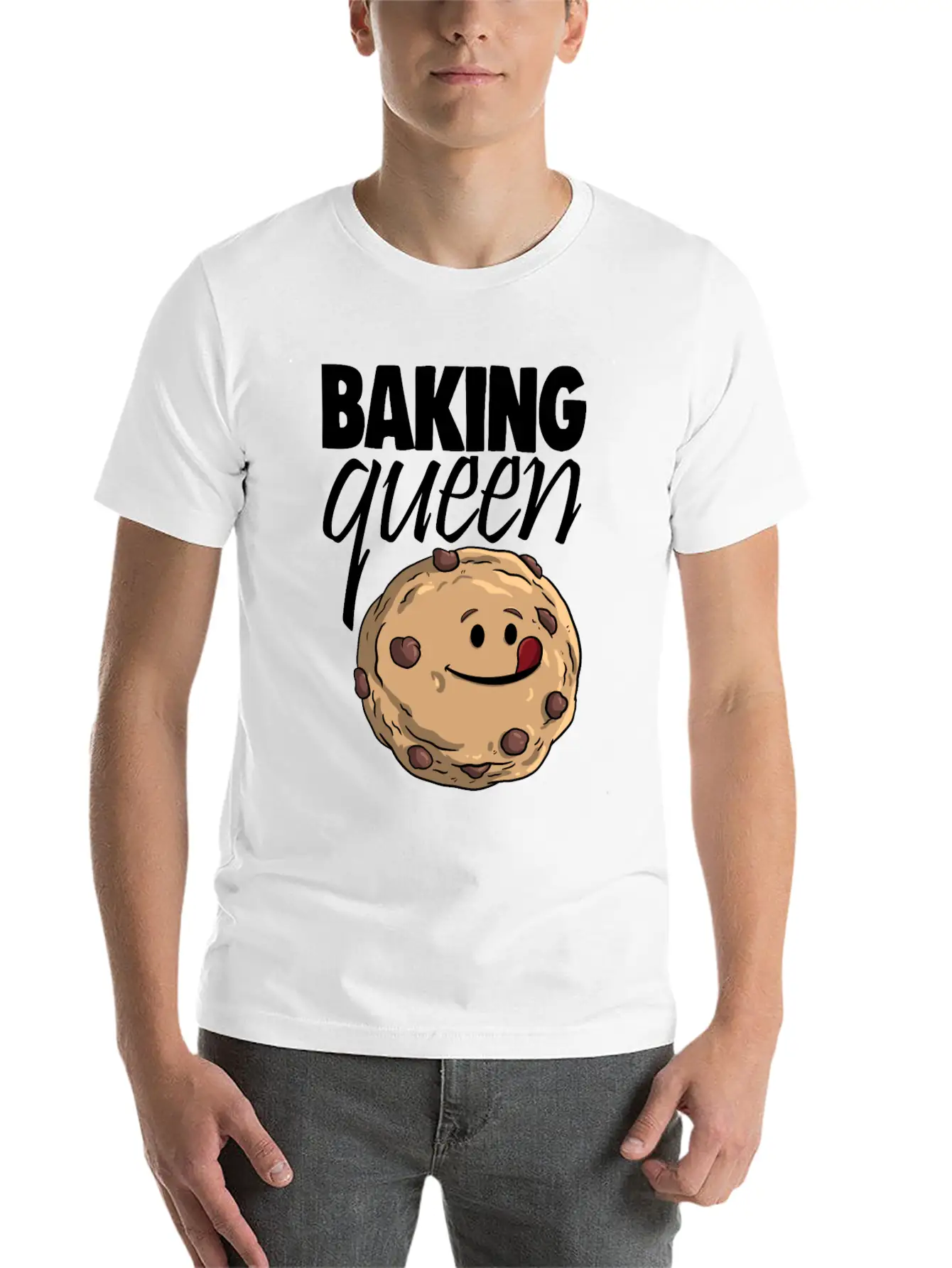 Baking Queen Cookies Stylish Everyday T-Shirt – Unisex Basic Cotton Tee